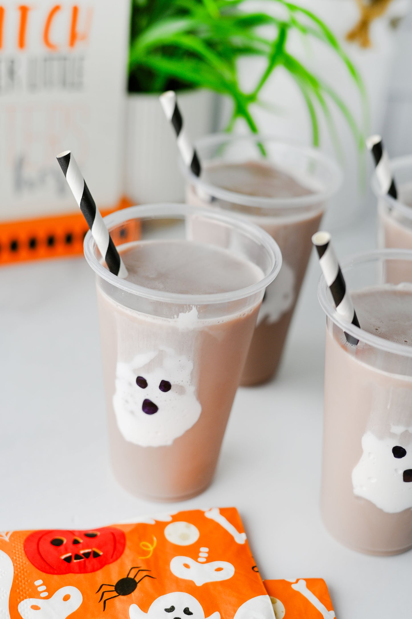 Marshmallow Fluff Ghost Cups Set #1