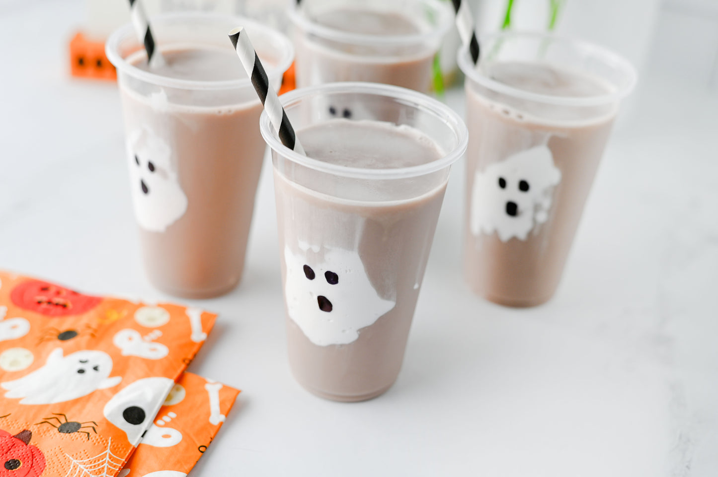 Marshmallow Fluff Ghost Cups Set #1
