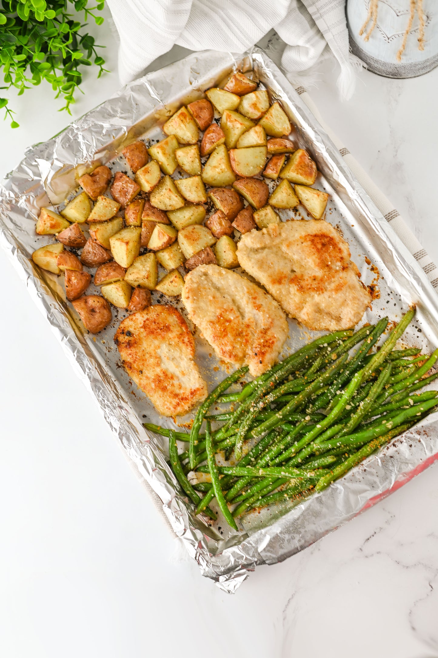 Sheet Pan Parmesan Crusted Chicken Set #1