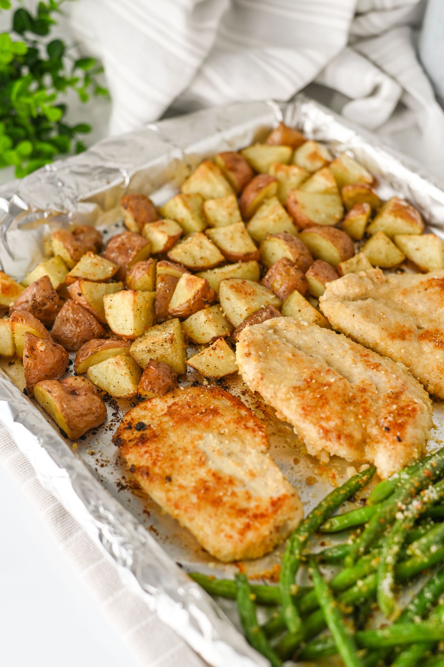 Sheet Pan Parmesan Crusted Chicken Set #1
