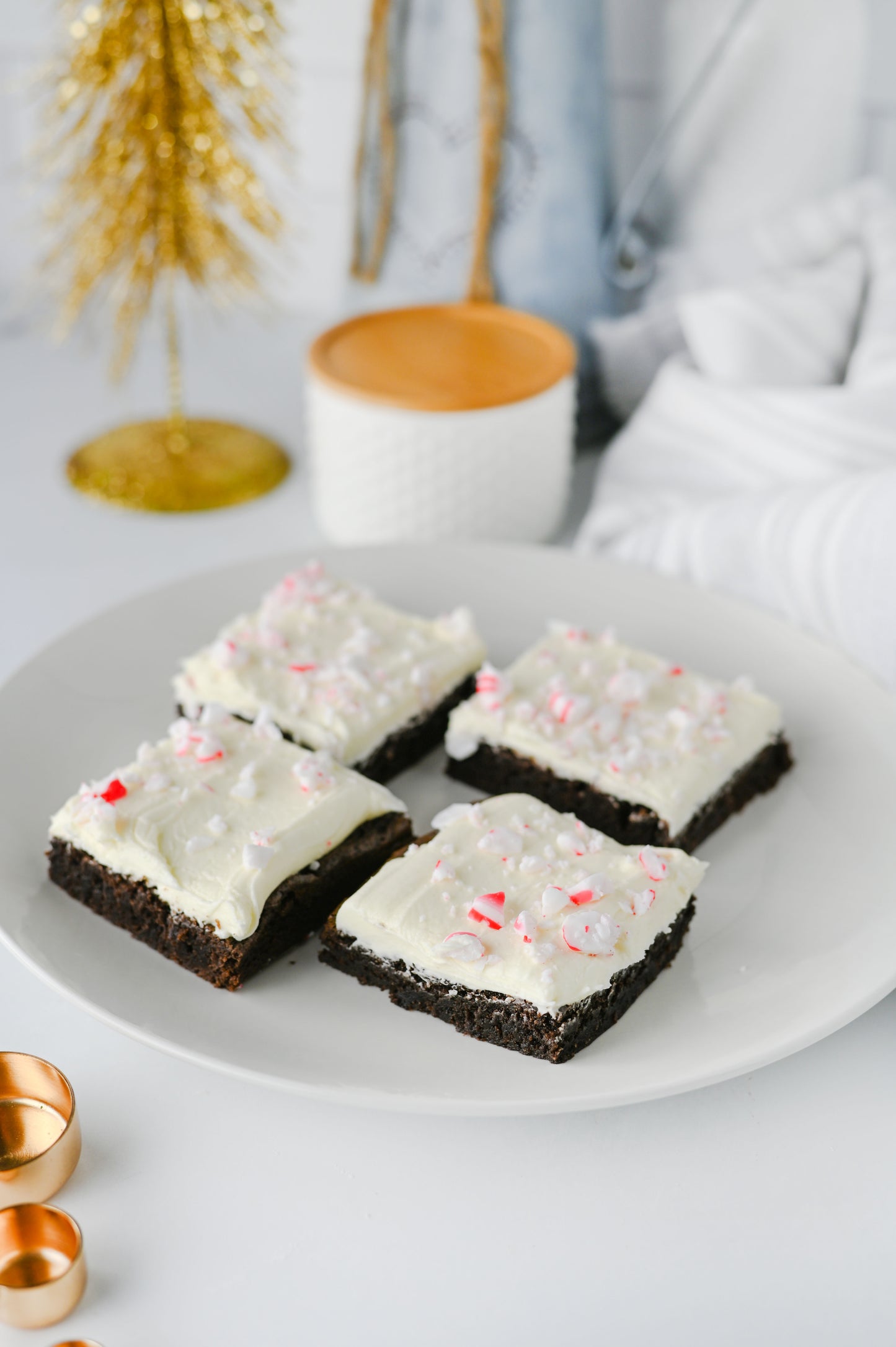 Peppermint Bark Brownies Set #1