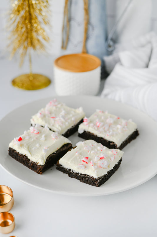 Peppermint Bark Brownies Set #1