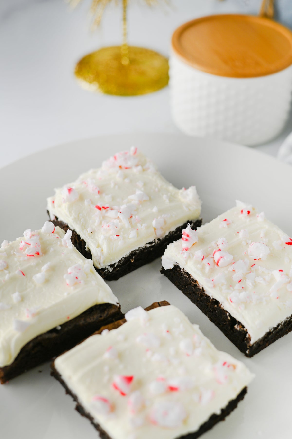 Peppermint Bark Brownies Set #1
