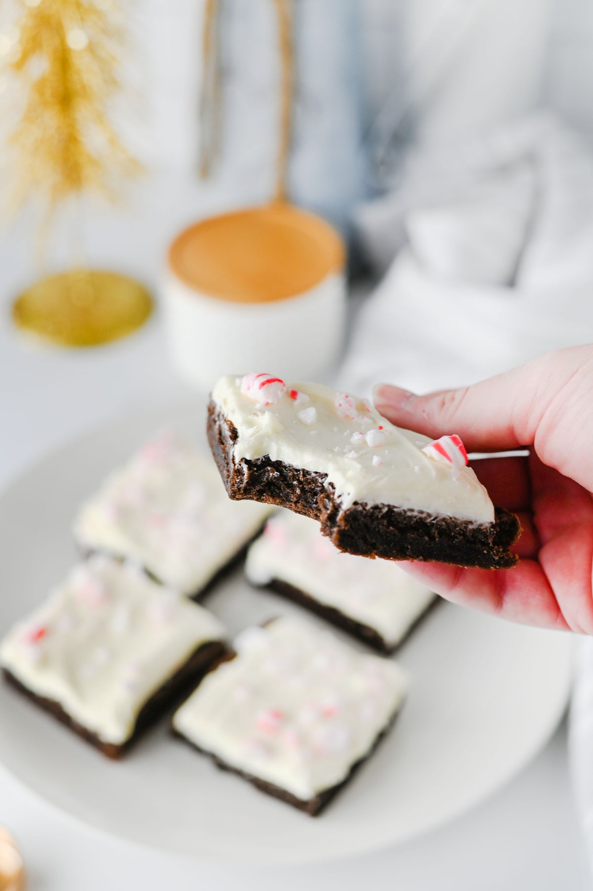 Peppermint Bark Brownies Set #1