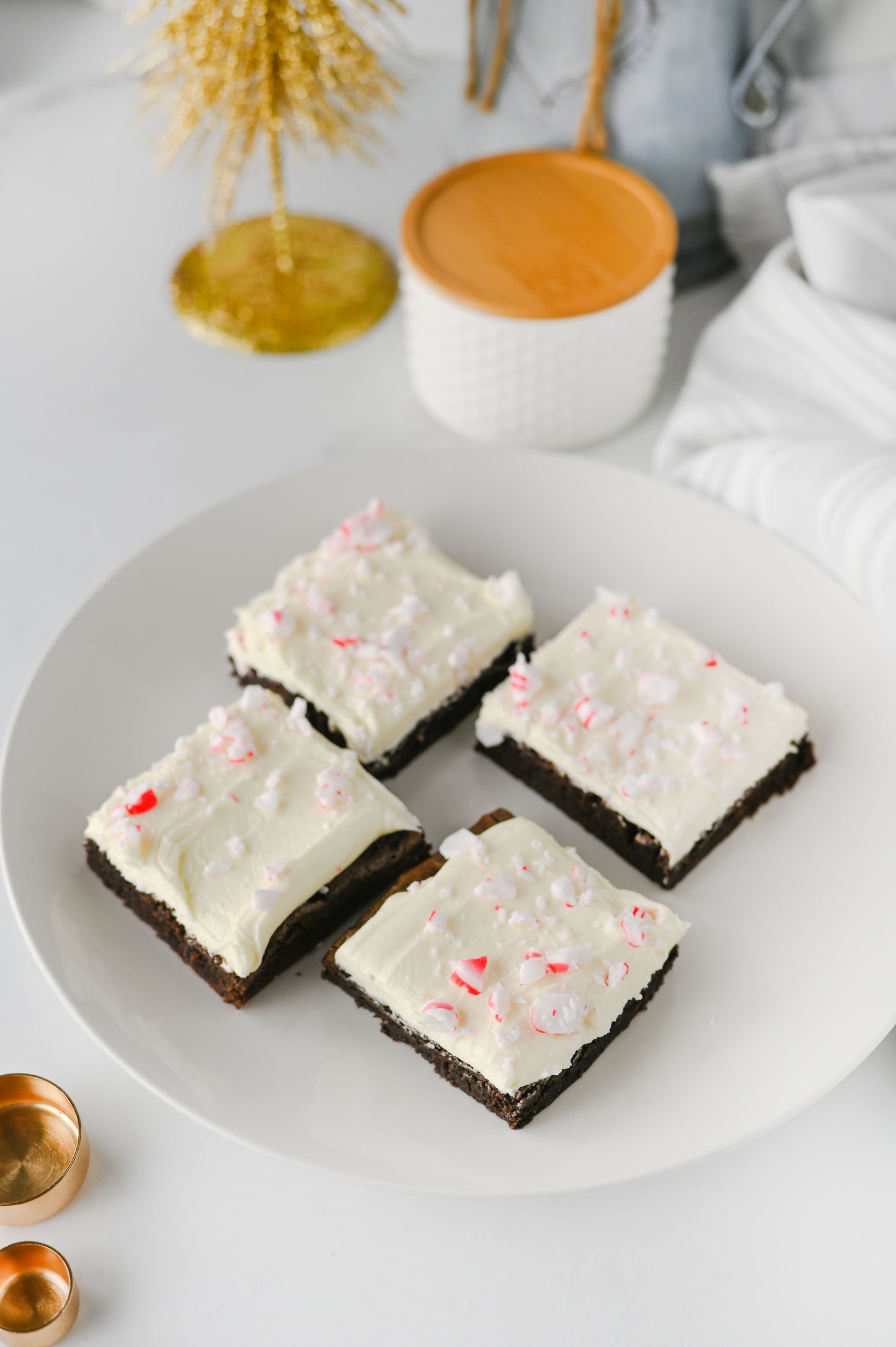 Peppermint Bark Brownies Set #1
