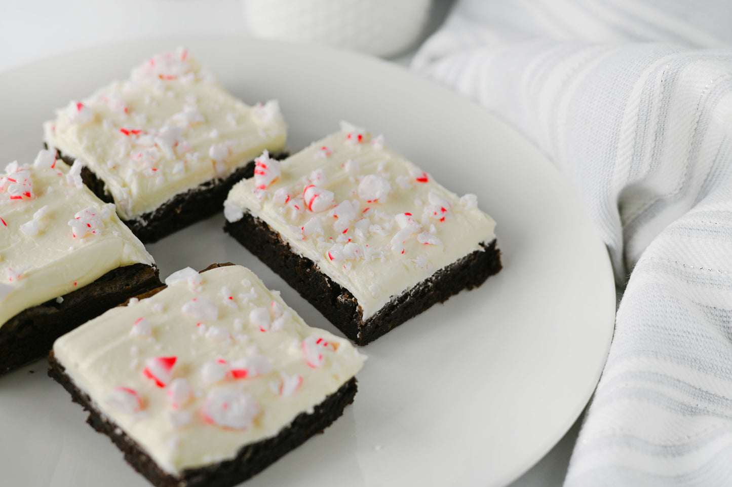 Peppermint Bark Brownies Set #1