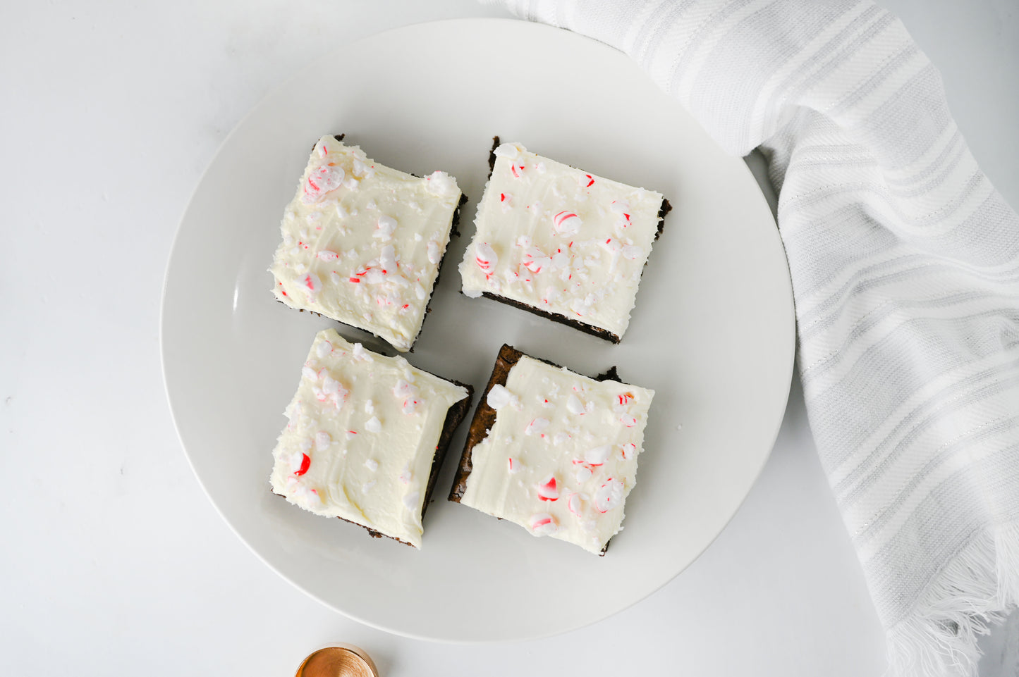 Peppermint Bark Brownies Set #1