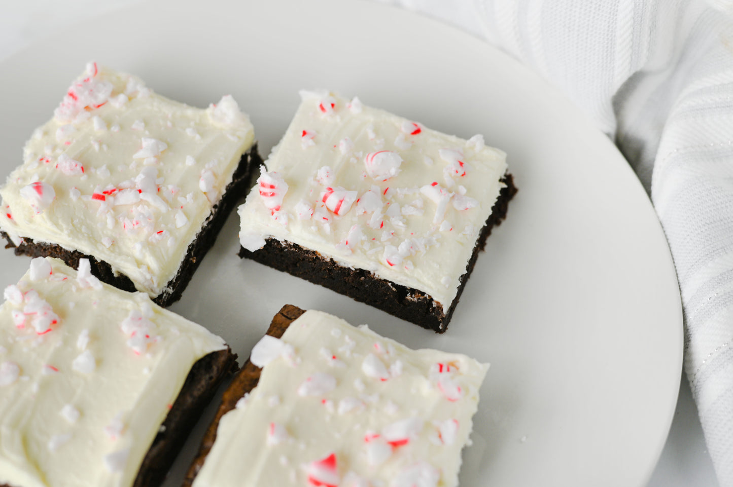 Peppermint Bark Brownies Set #1