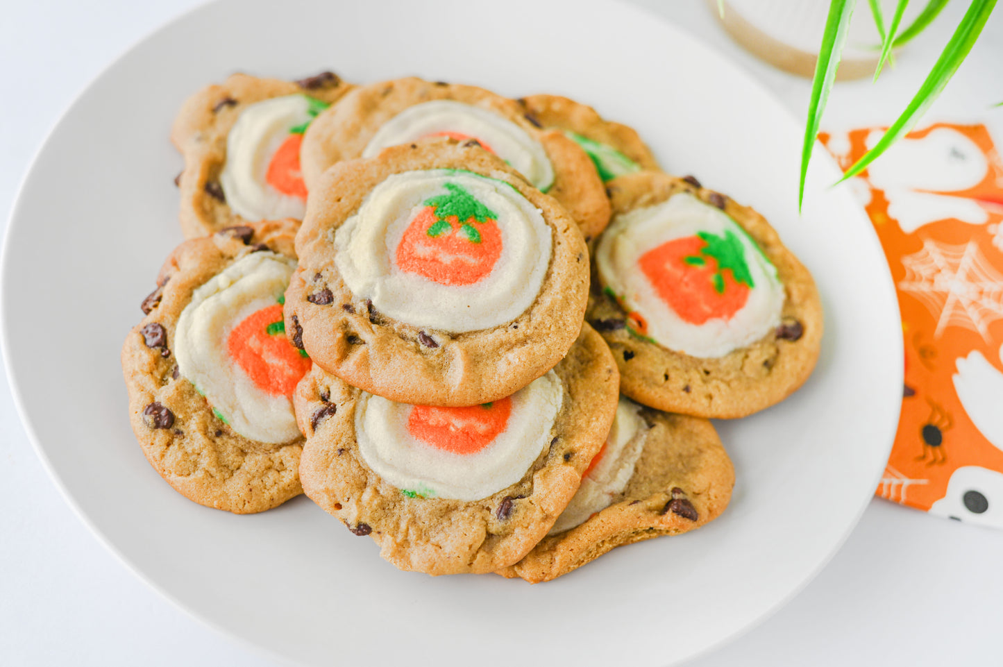 Pillsbury Pumpkin Shaped/Chocolate Chip Cookies Set #1