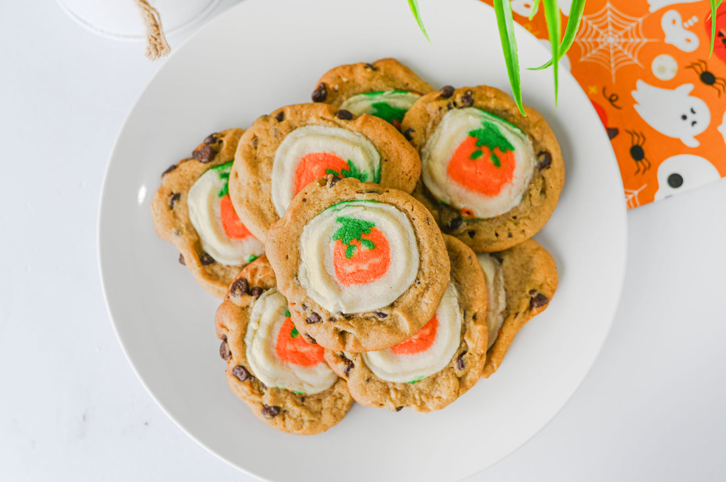 Pillsbury Pumpkin Shaped/Chocolate Chip Cookies Set #1