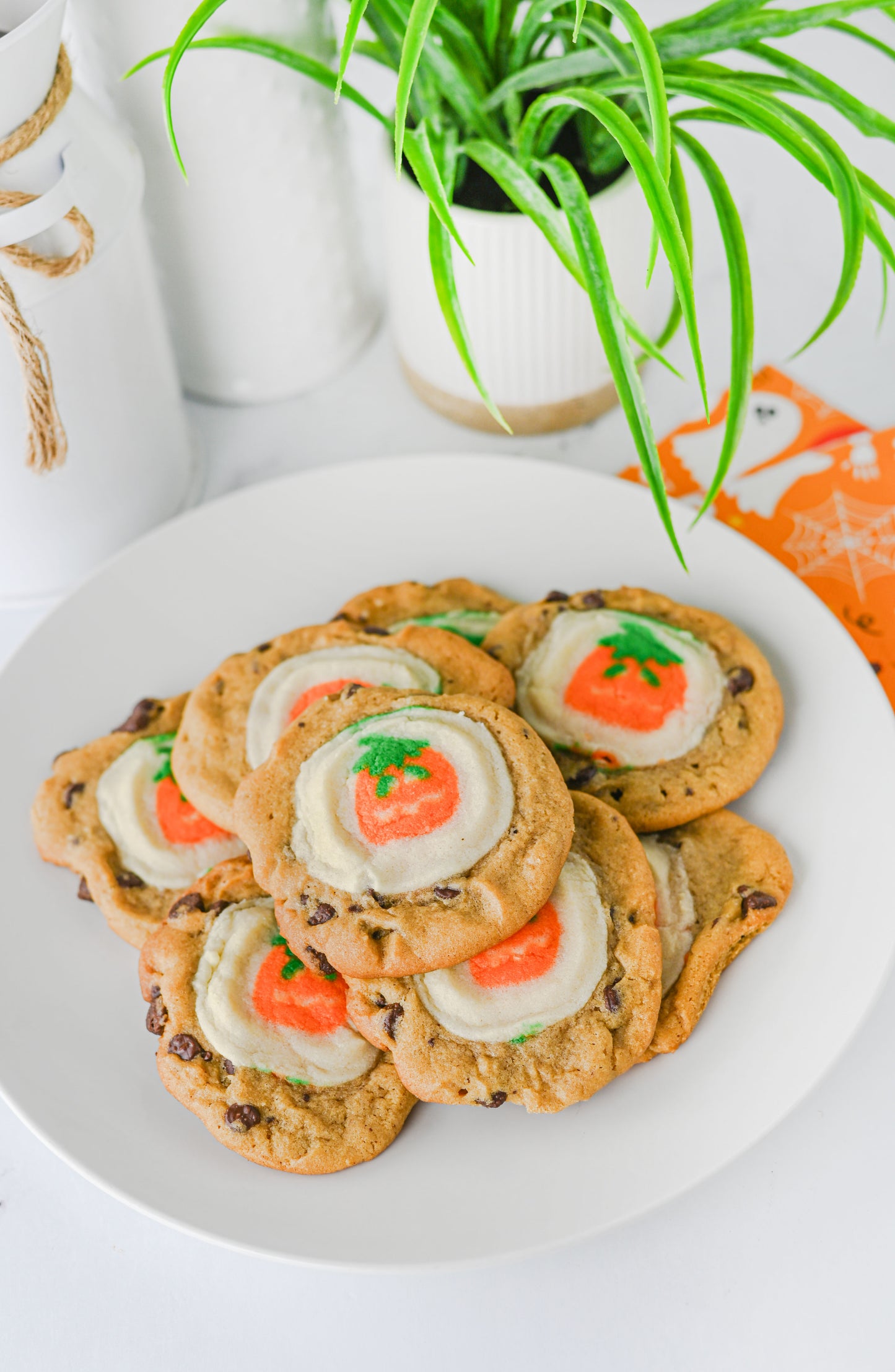 Pillsbury Pumpkin Shaped/Chocolate Chip Cookies Set #1