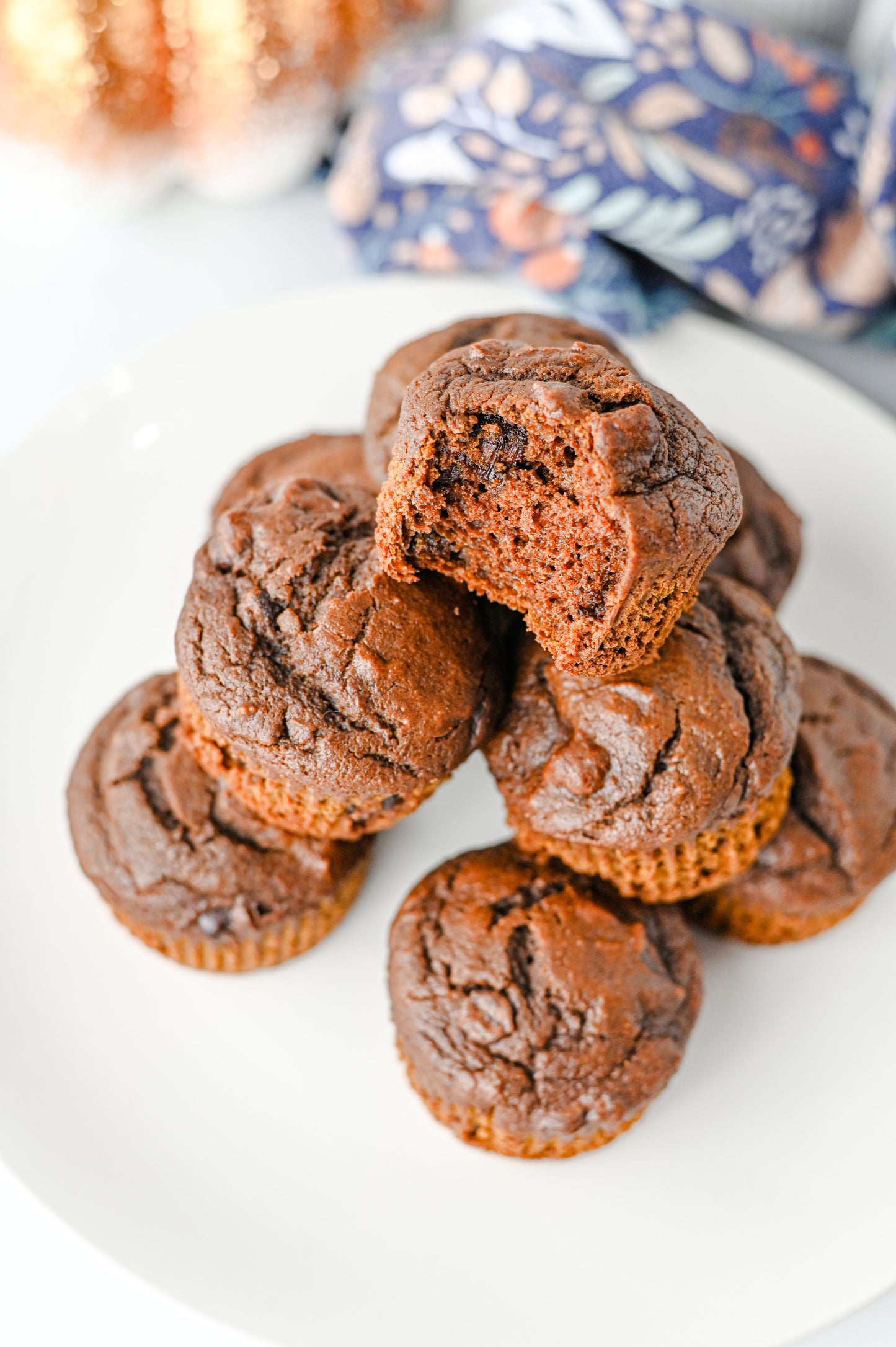 Pumpkin Chocolate Muffins Set #1