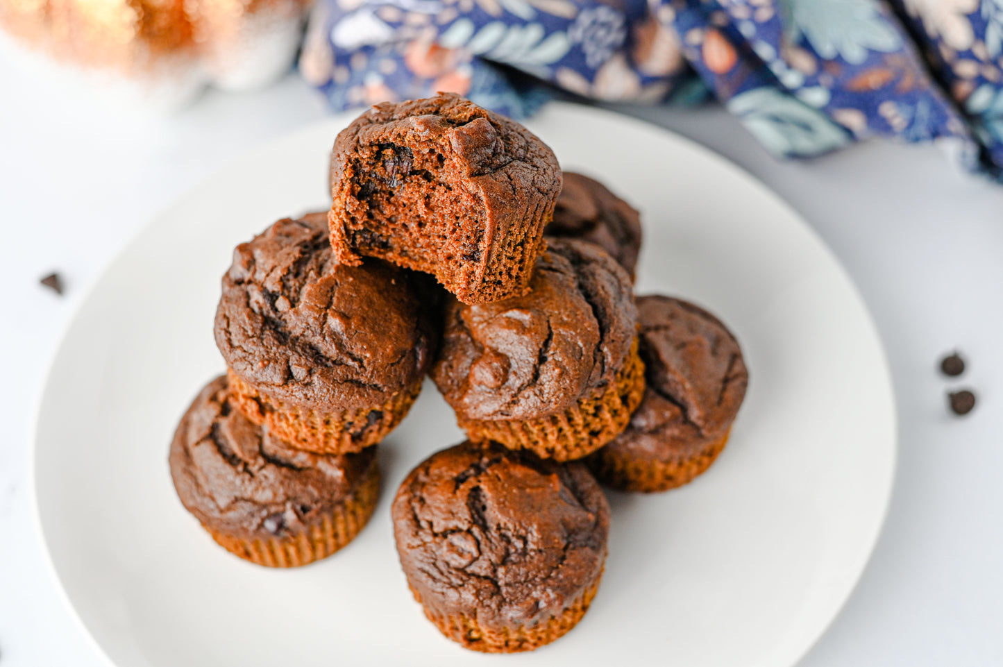 Pumpkin Chocolate Muffins Set #1