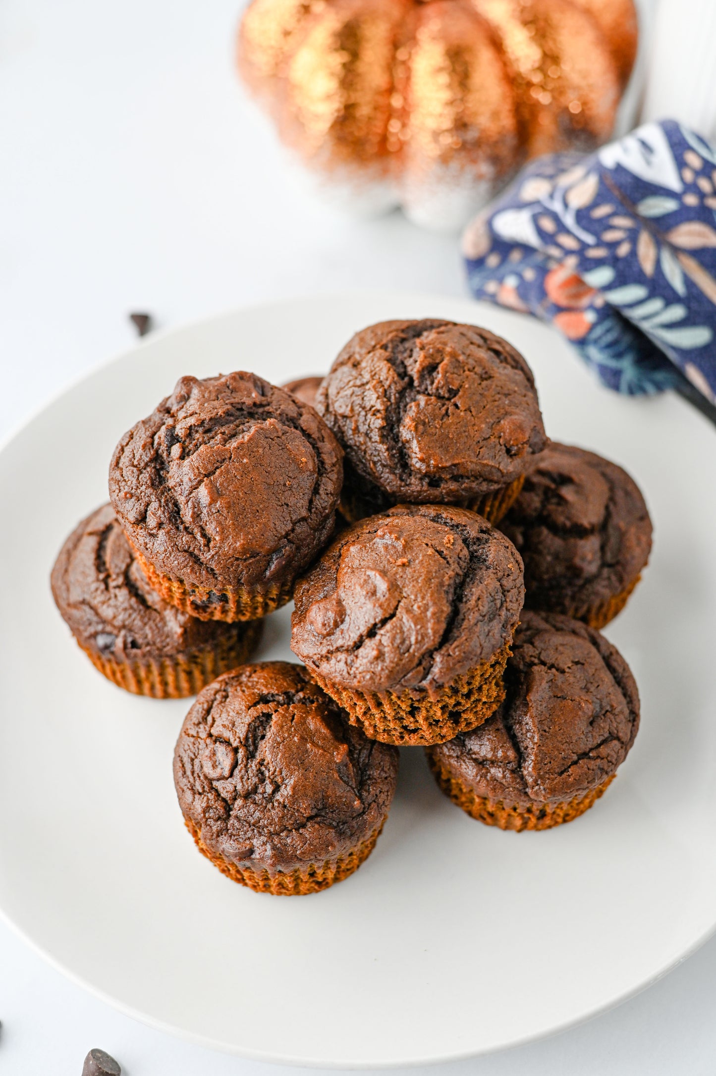 Pumpkin Chocolate Muffins Set #1