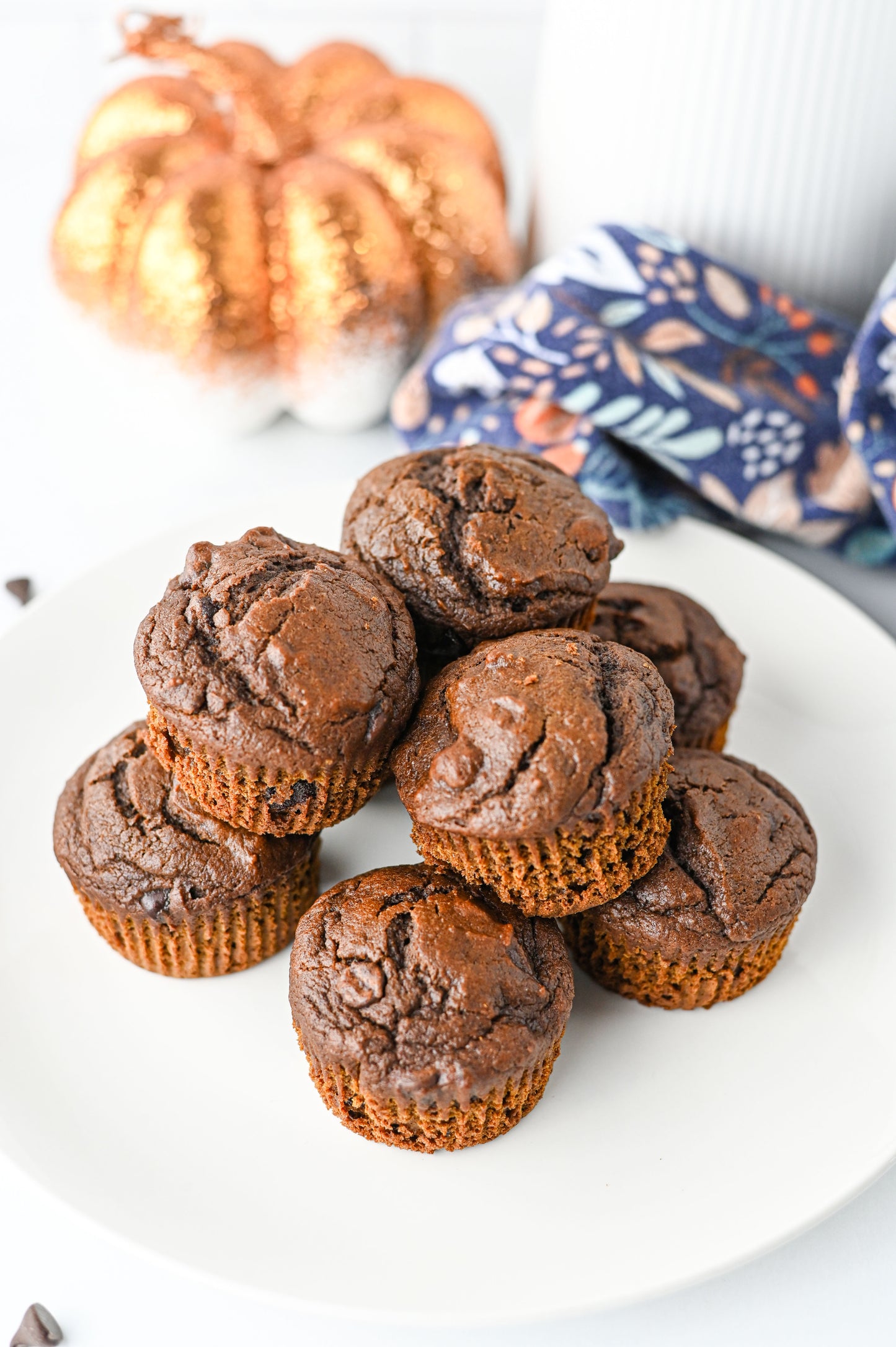 Pumpkin Chocolate Muffins Set #1