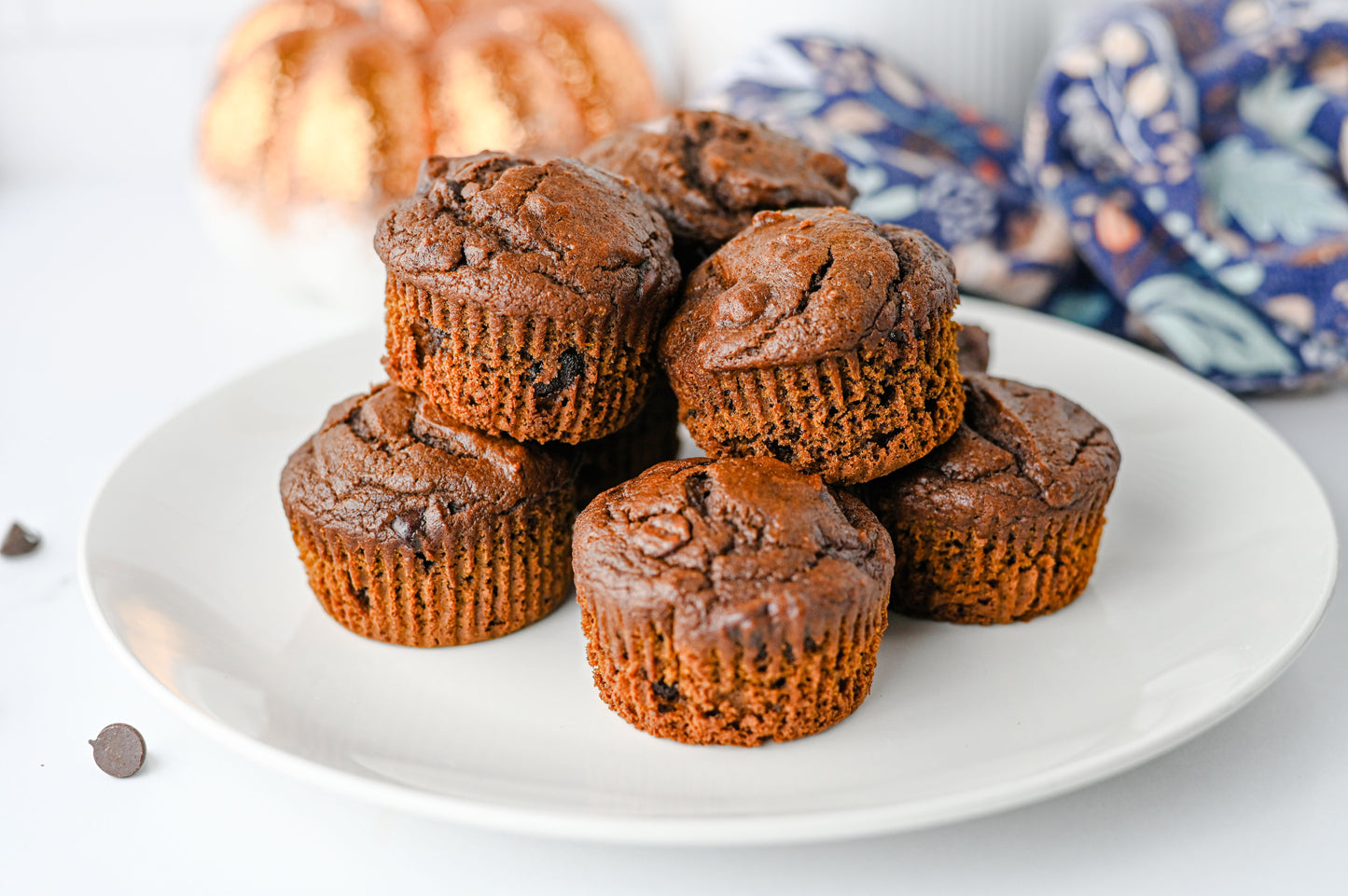 Pumpkin Chocolate Muffins Set #1