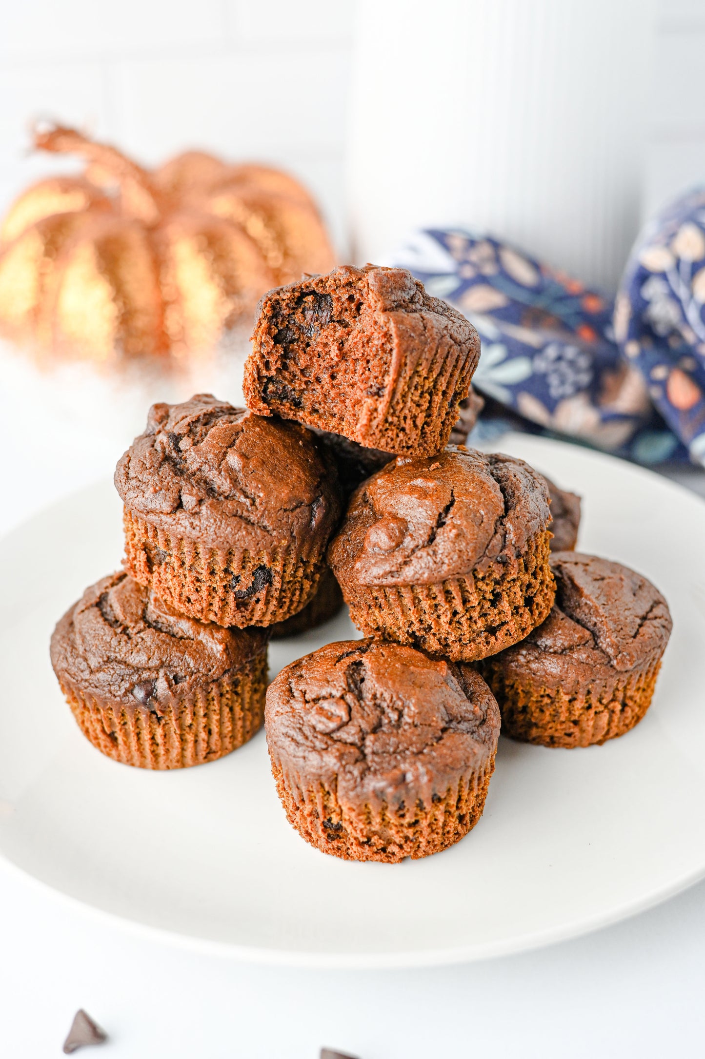 Pumpkin Chocolate Muffins Set #1