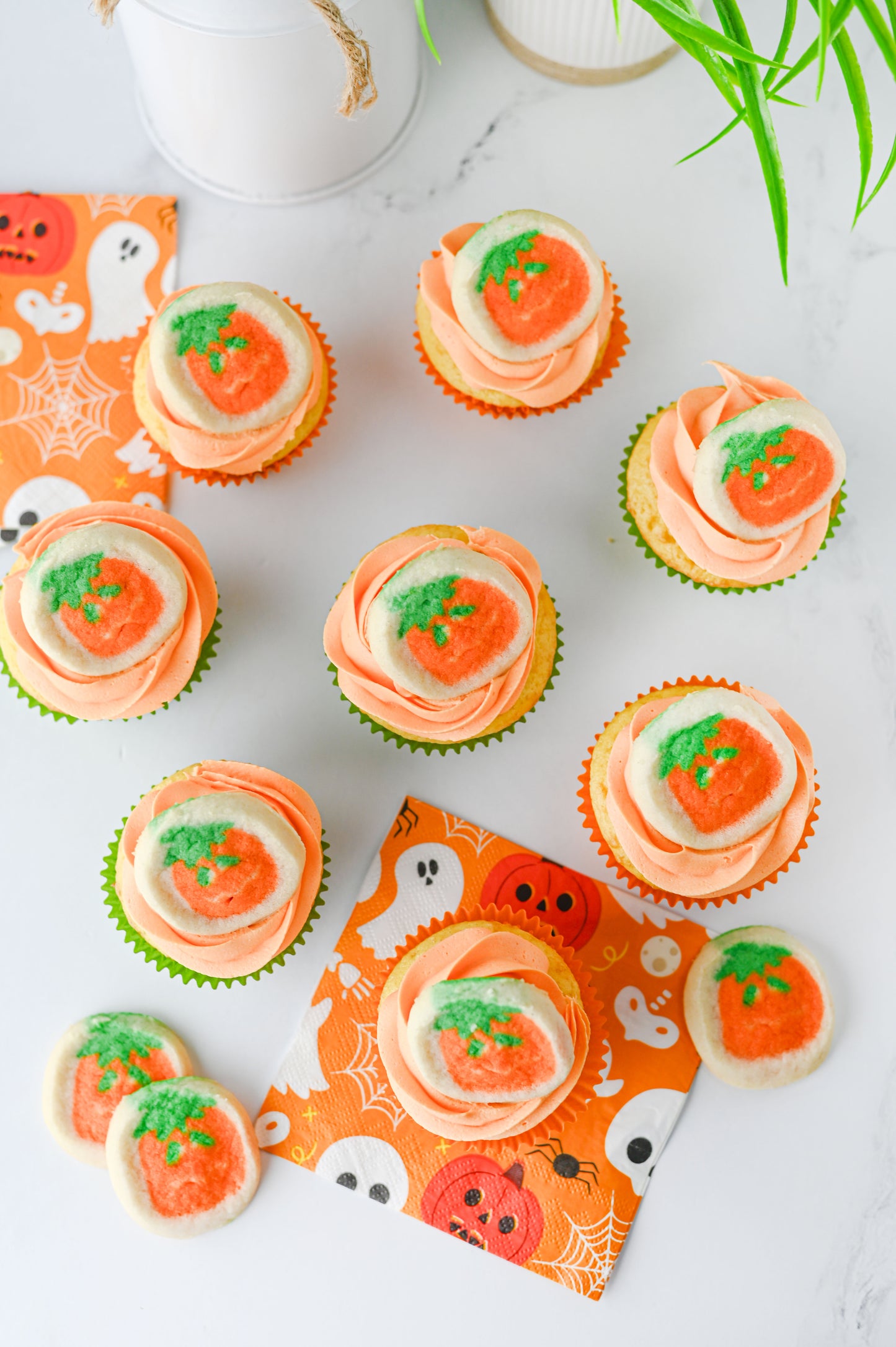 Pillsbury Pumpkin Cookie Cupcakes Set #1