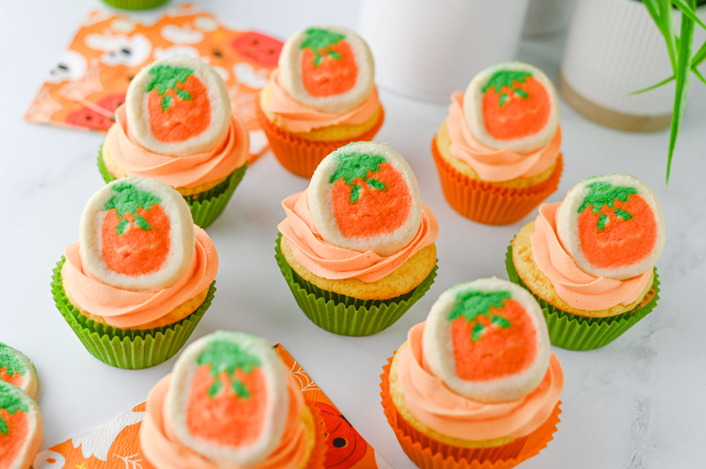 Pillsbury Pumpkin Cookie Cupcakes Set #1