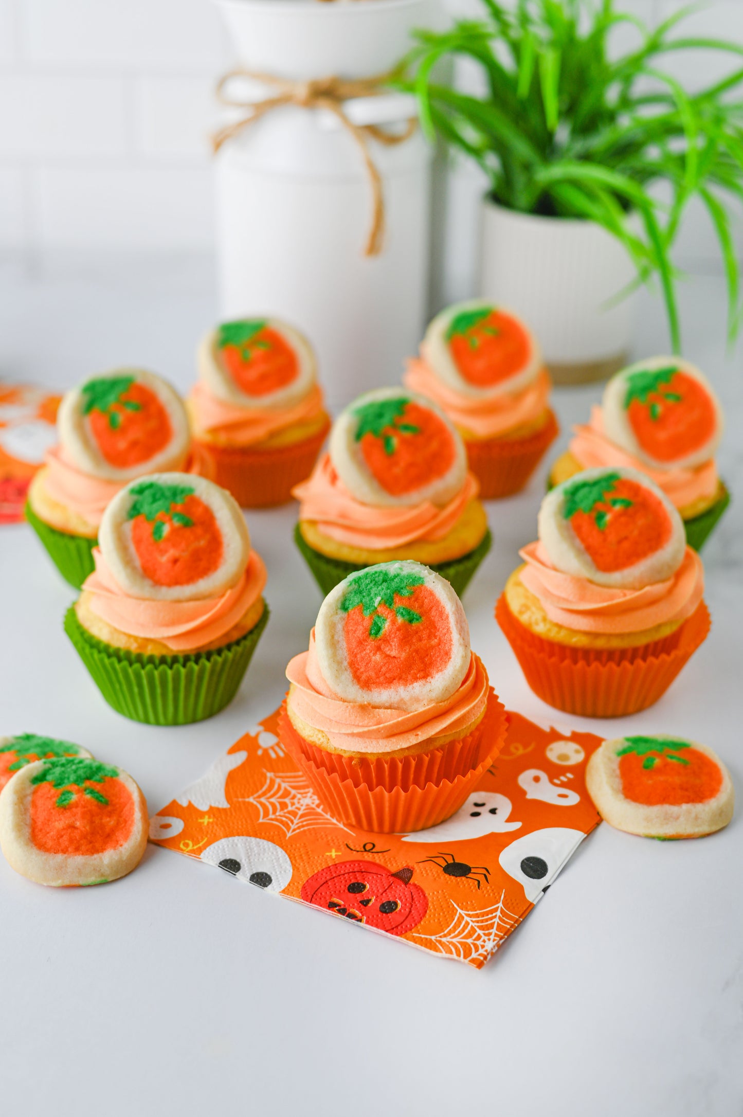 Pillsbury Pumpkin Cookie Cupcakes Set #1