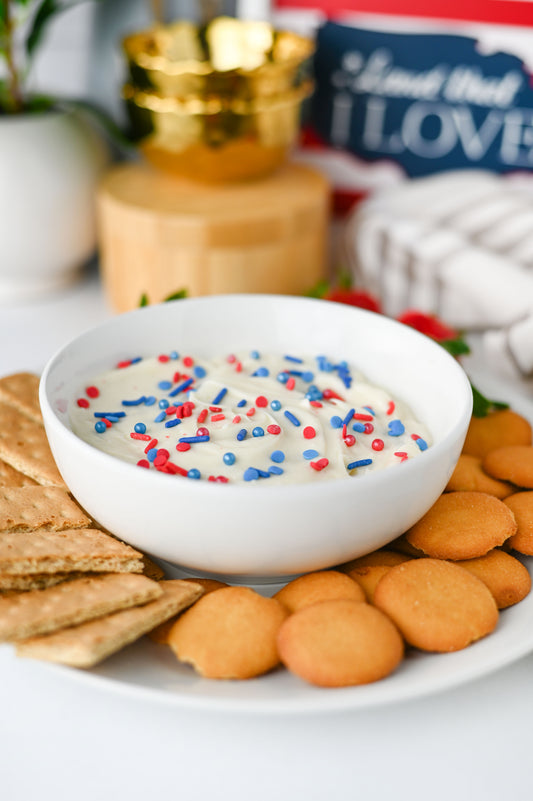 Red White and Blue Cheesecake Dip Set #1