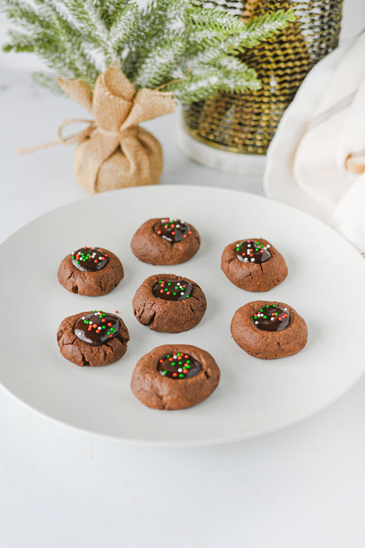 Chocolate Thumbprint Cookies Set #1