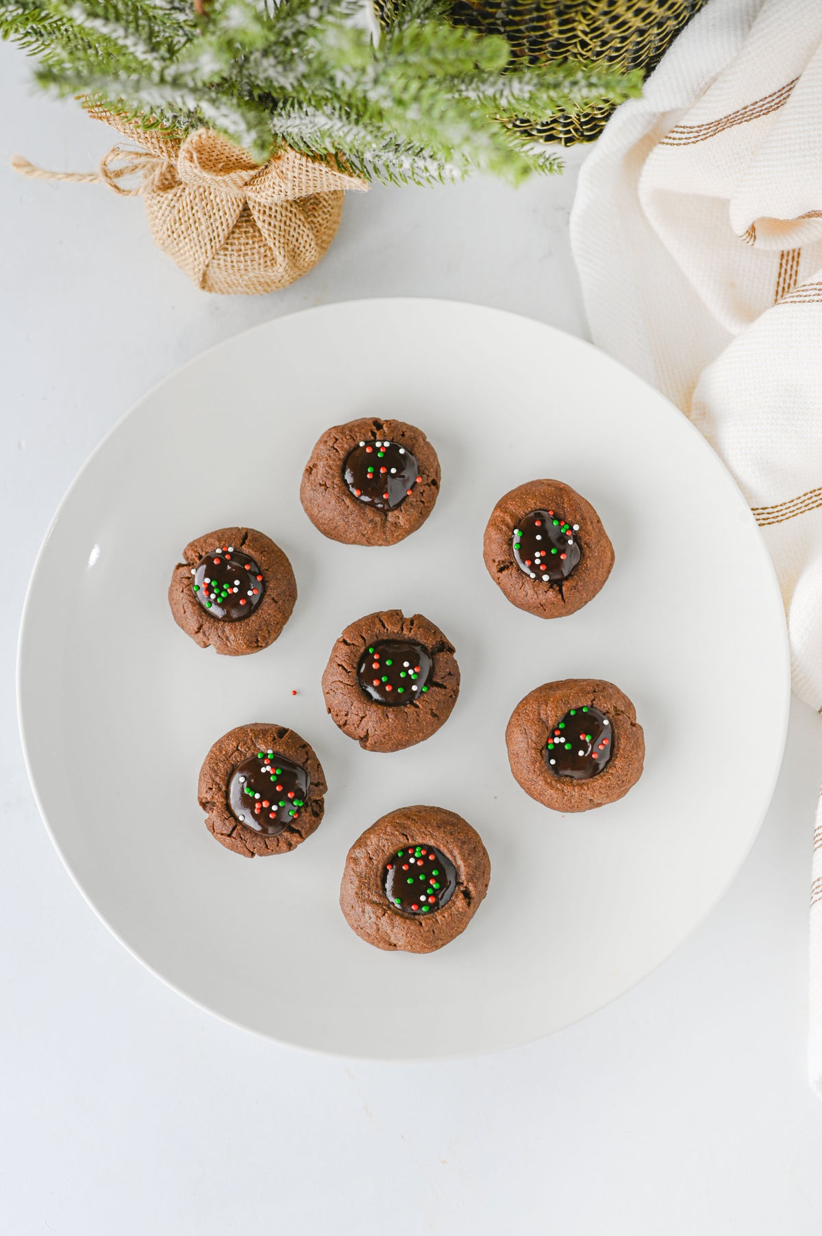 Chocolate Thumbprint Cookies Set #1