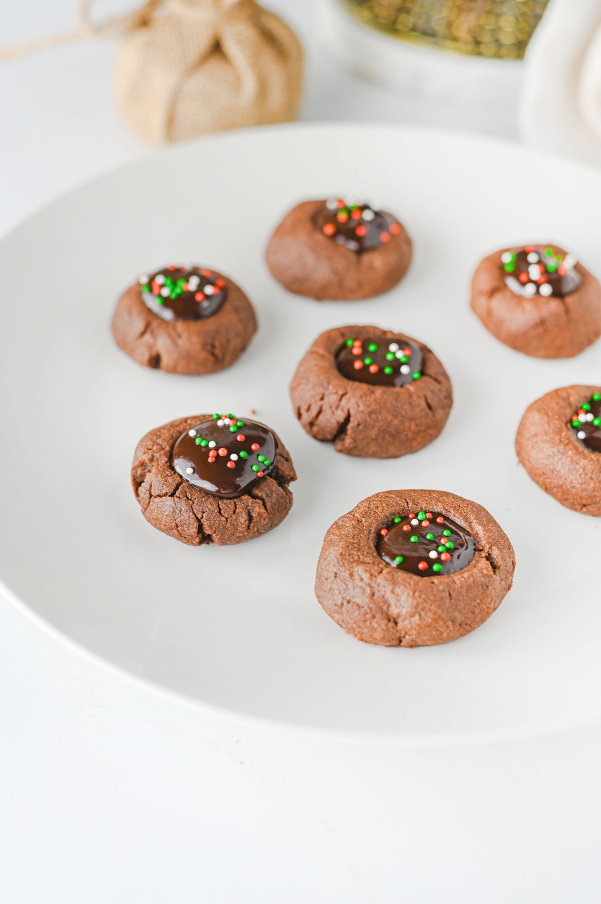 Chocolate Thumbprint Cookies Set #1