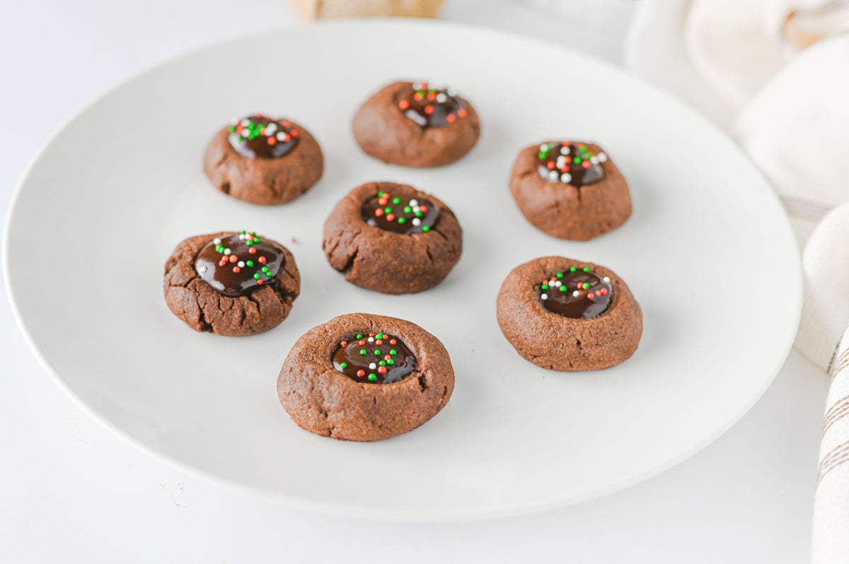 Chocolate Thumbprint Cookies Set #1