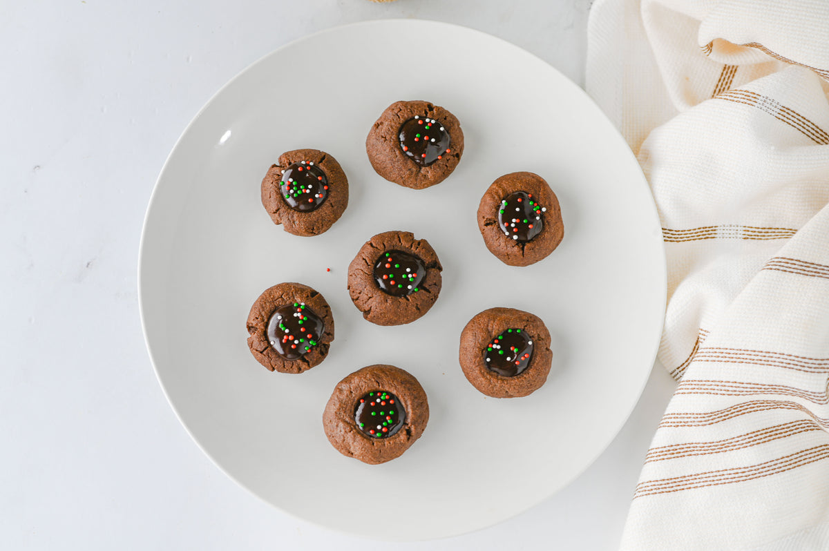 Chocolate Thumbprint Cookies Set #1