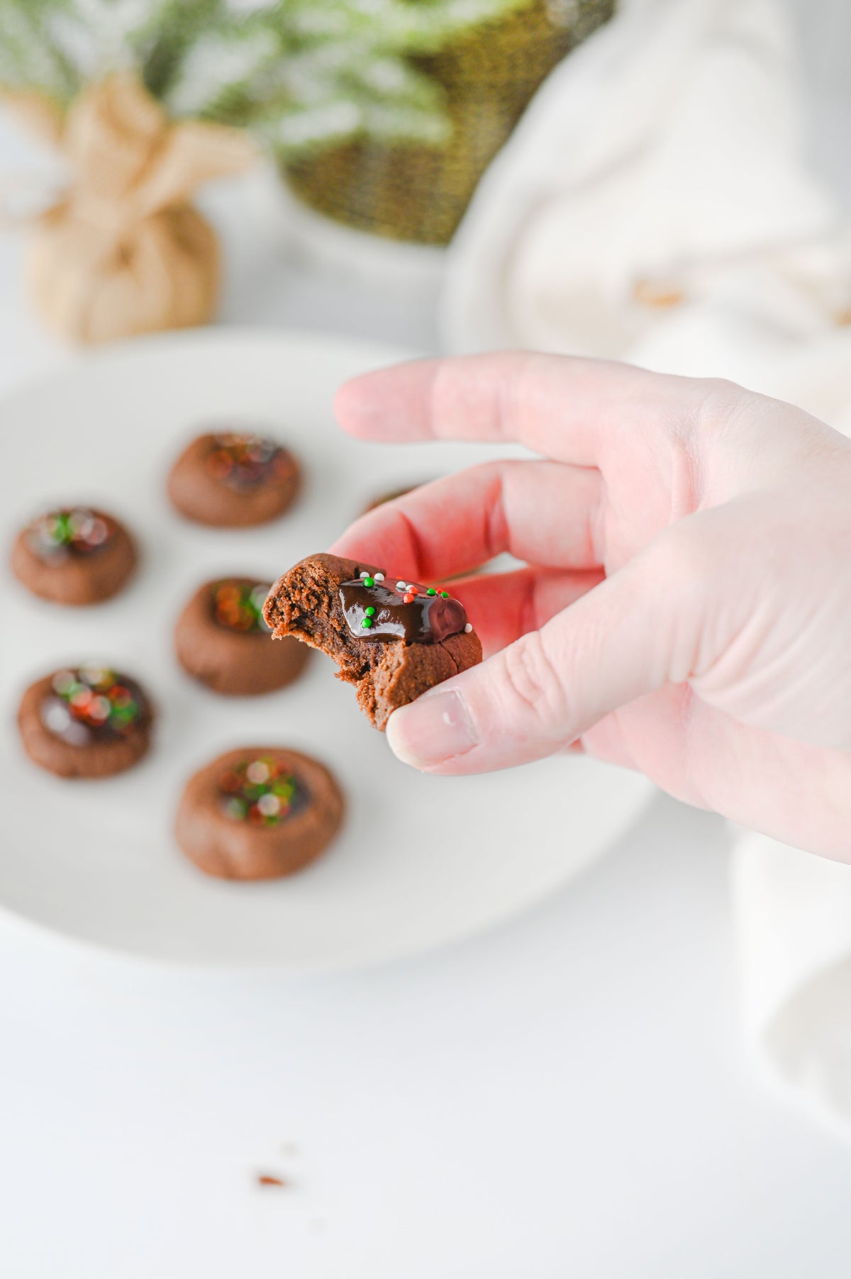 Chocolate Thumbprint Cookies Set #1