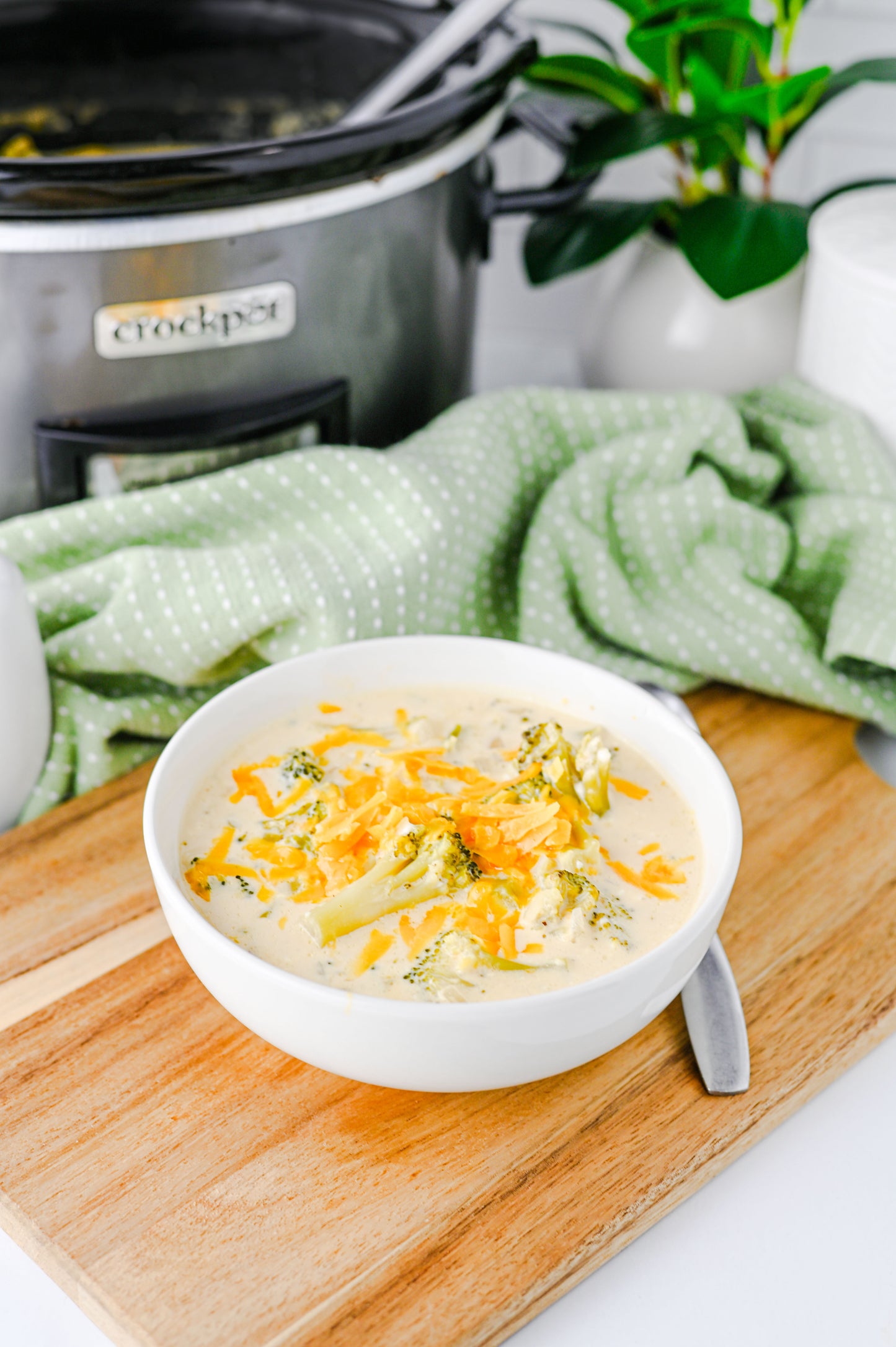 Crock Pot Broccoli Cheddar Soup Set #2