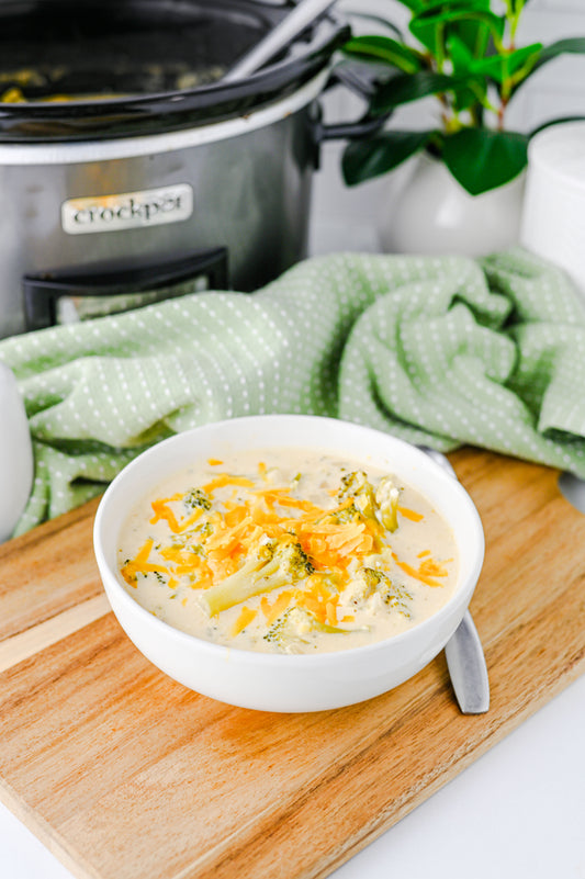 Crock Pot Broccoli Cheddar Soup Set #2
