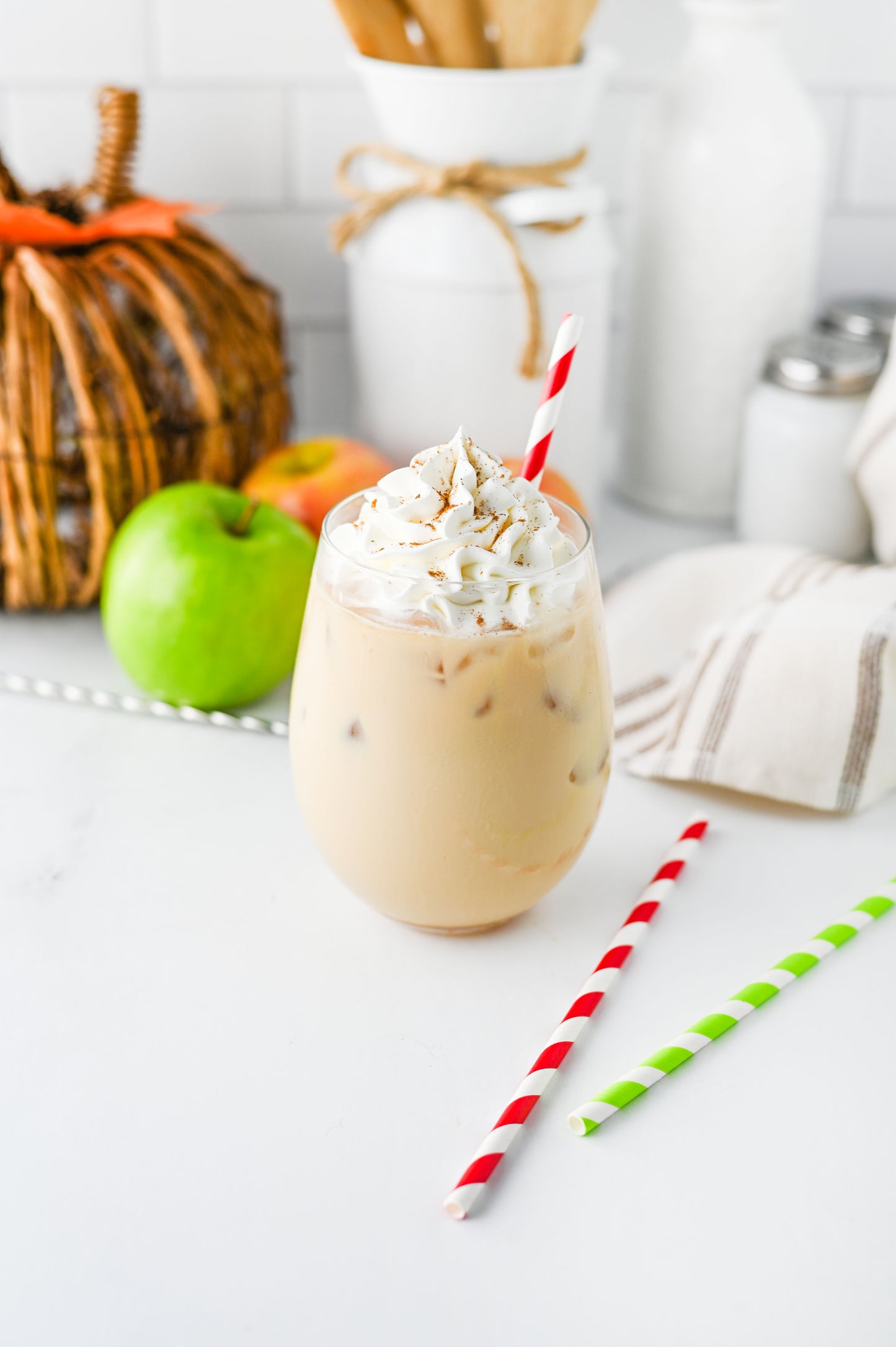 Iced Caramel Apple Cream Latte Set #2