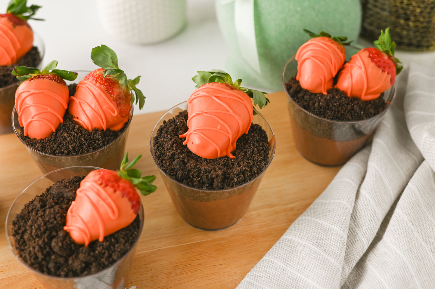 Easter "Carrot" Dirt Cups Set #2