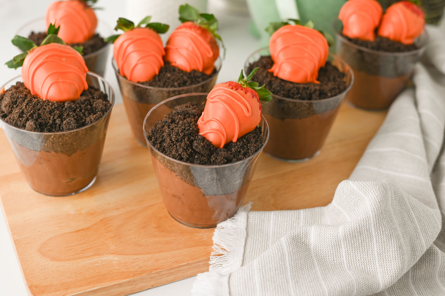 Easter "Carrot" Dirt Cups Set #2
