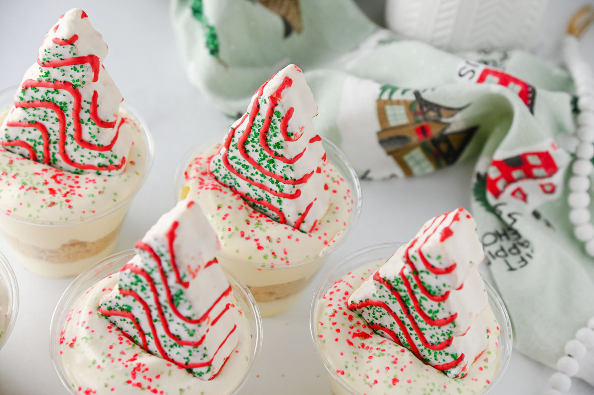 Christmas Tree Cake Dirt Cups Set #2
