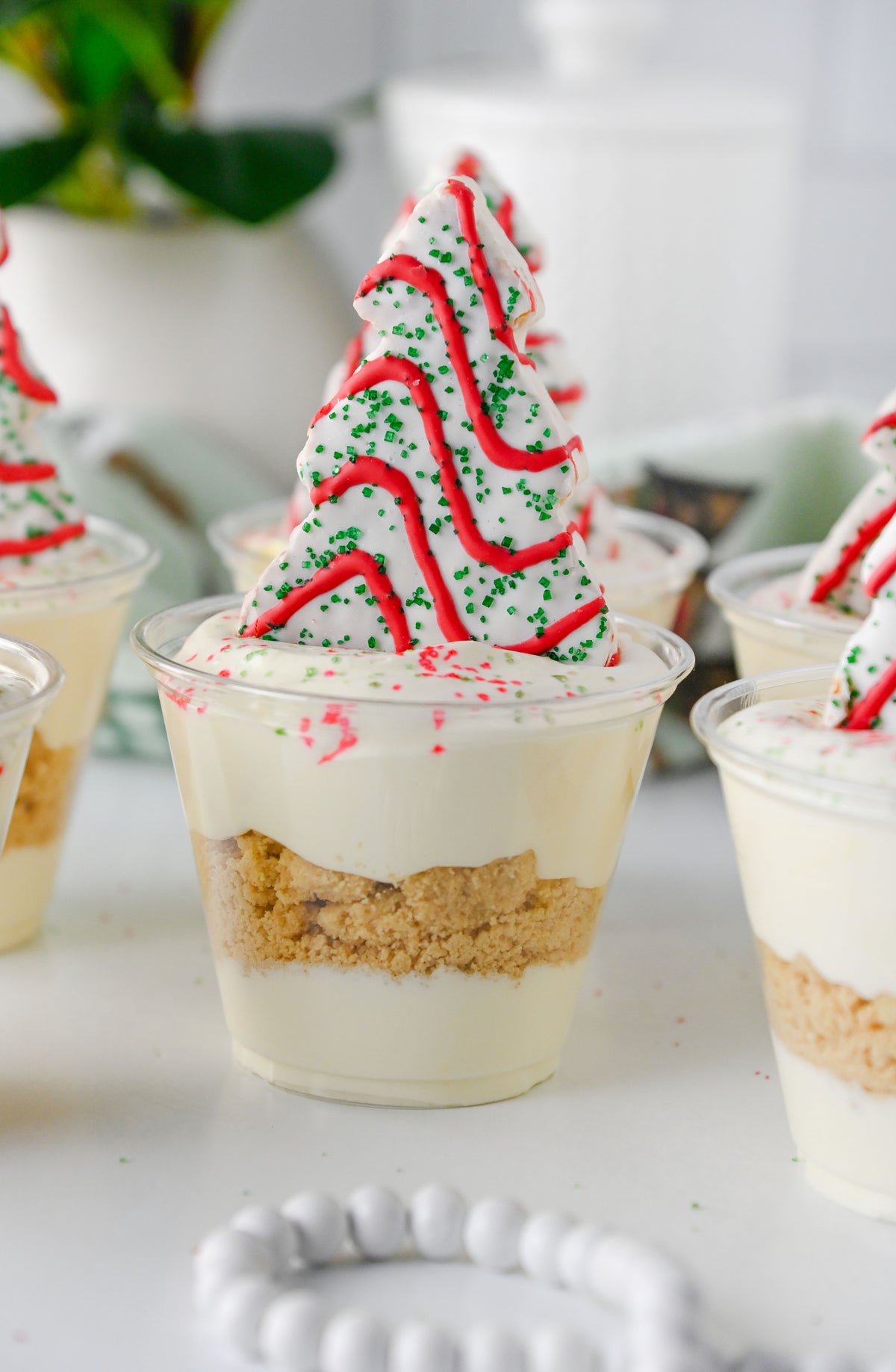 Christmas Tree Cake Dirt Cups Set #2