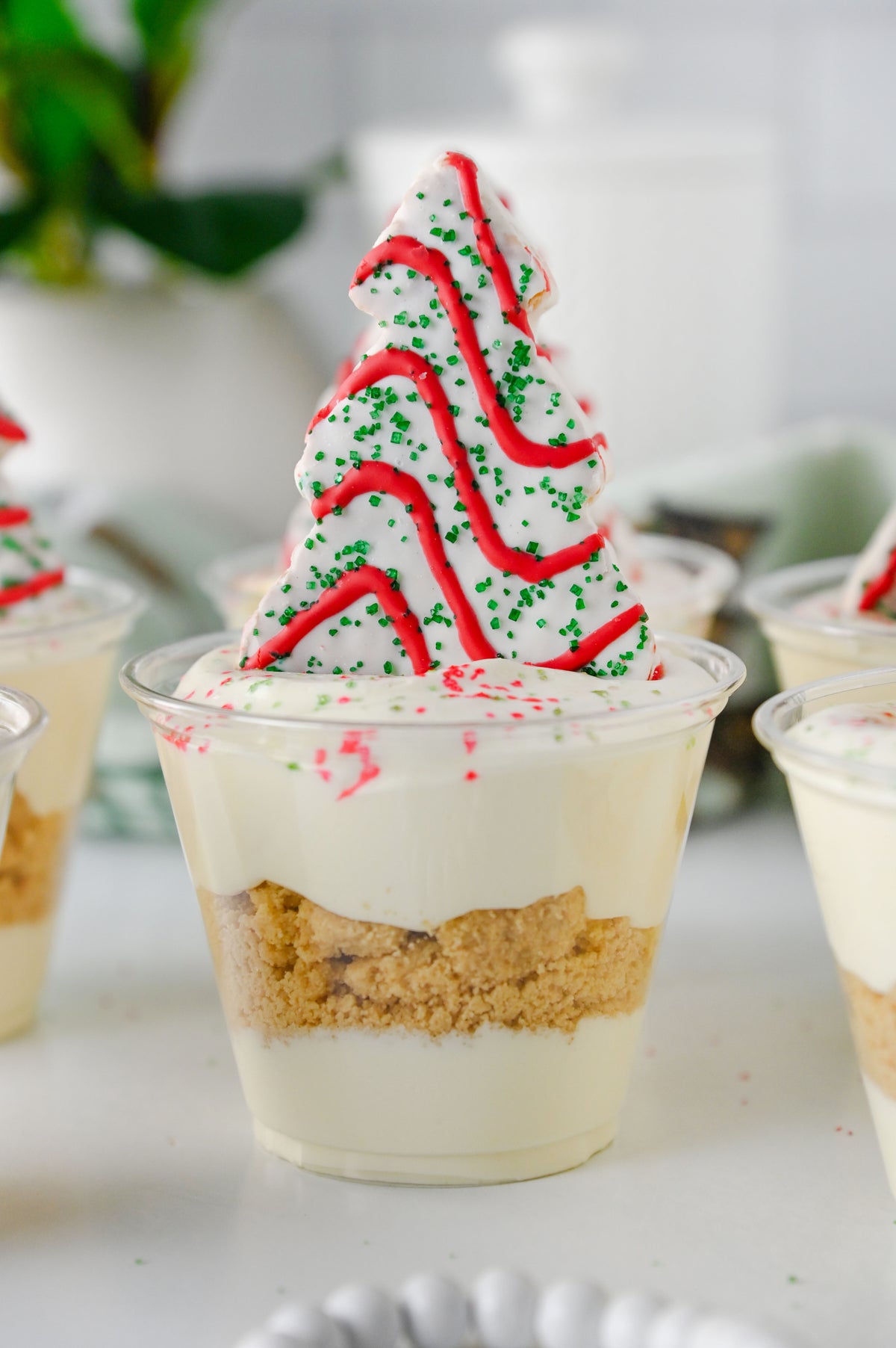 Christmas Tree Cake Dirt Cups Set #2