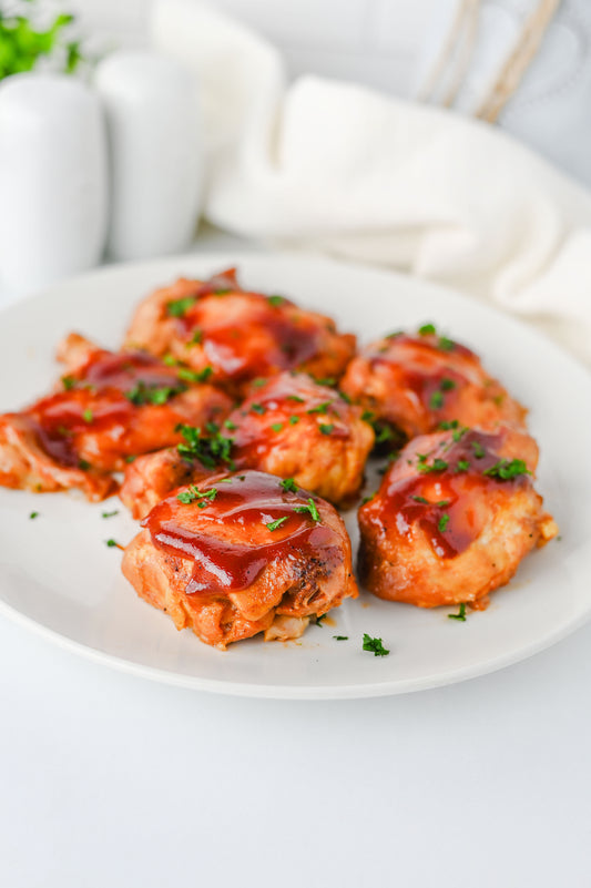 Slow Cooker Barbecue Chicken Thighs Set #2