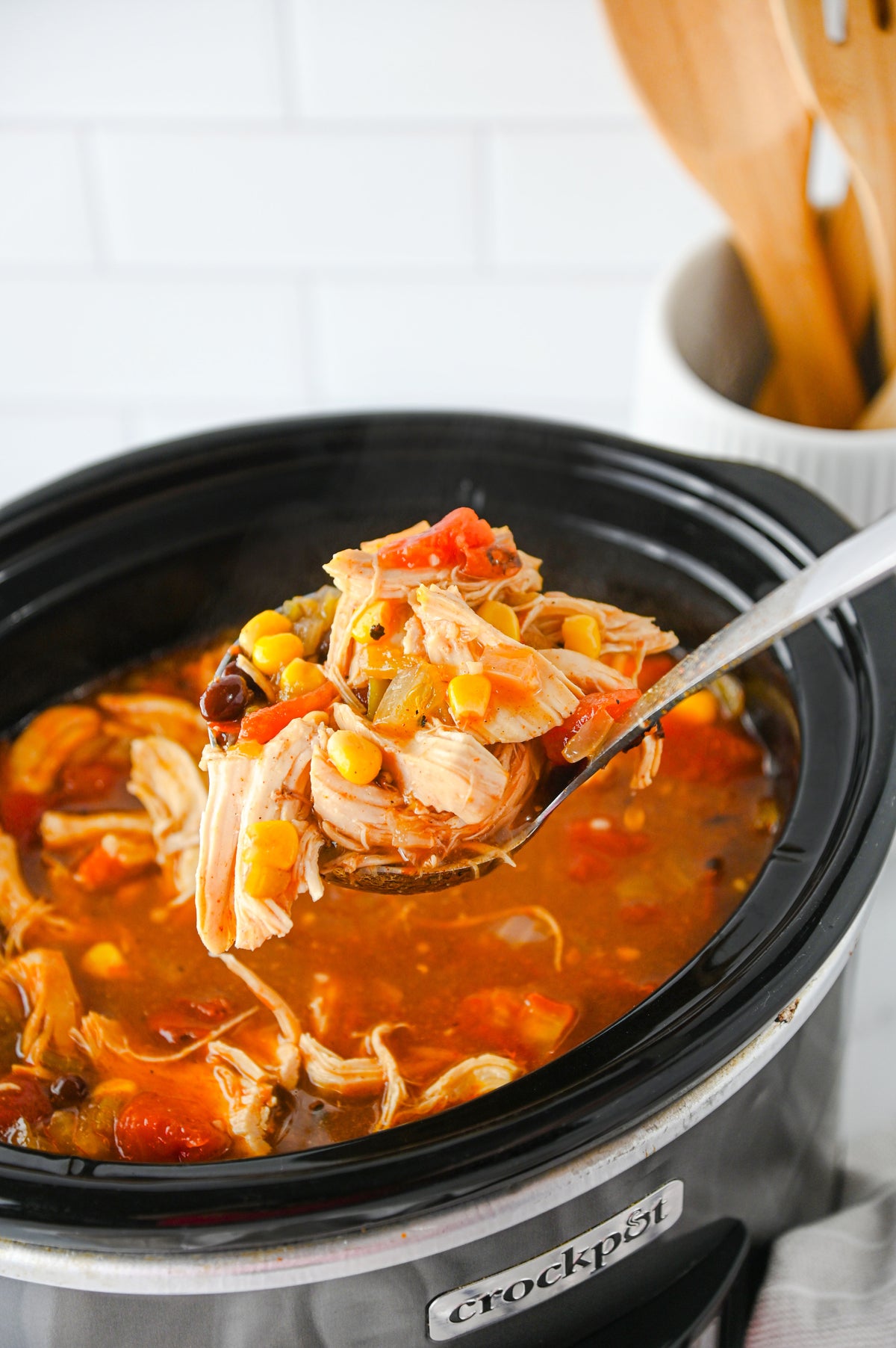Slow Cooker Enchilada Soup Set #2