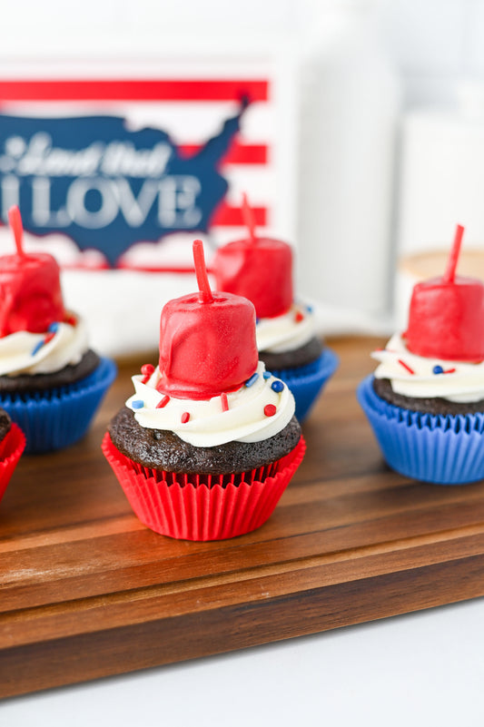 Fire Cracker Cupcakes Set #2