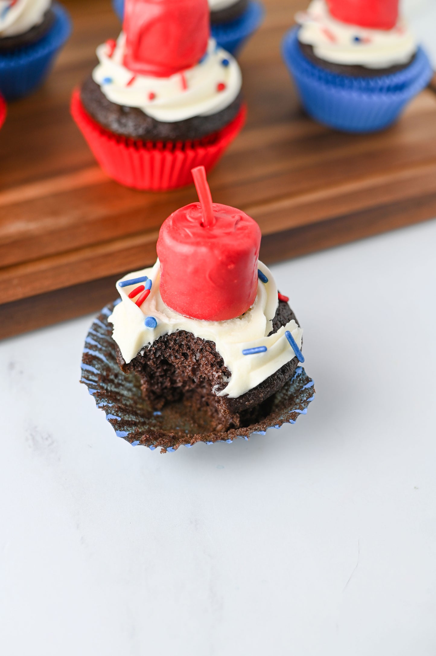 Fire Cracker Cupcakes Set #2