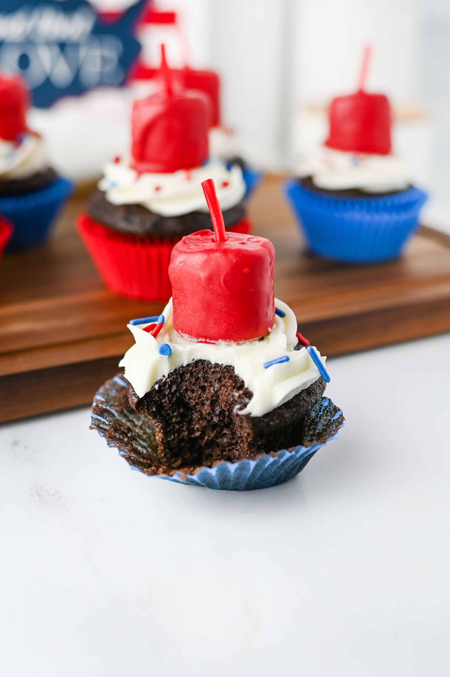 Fire Cracker Cupcakes Set #2