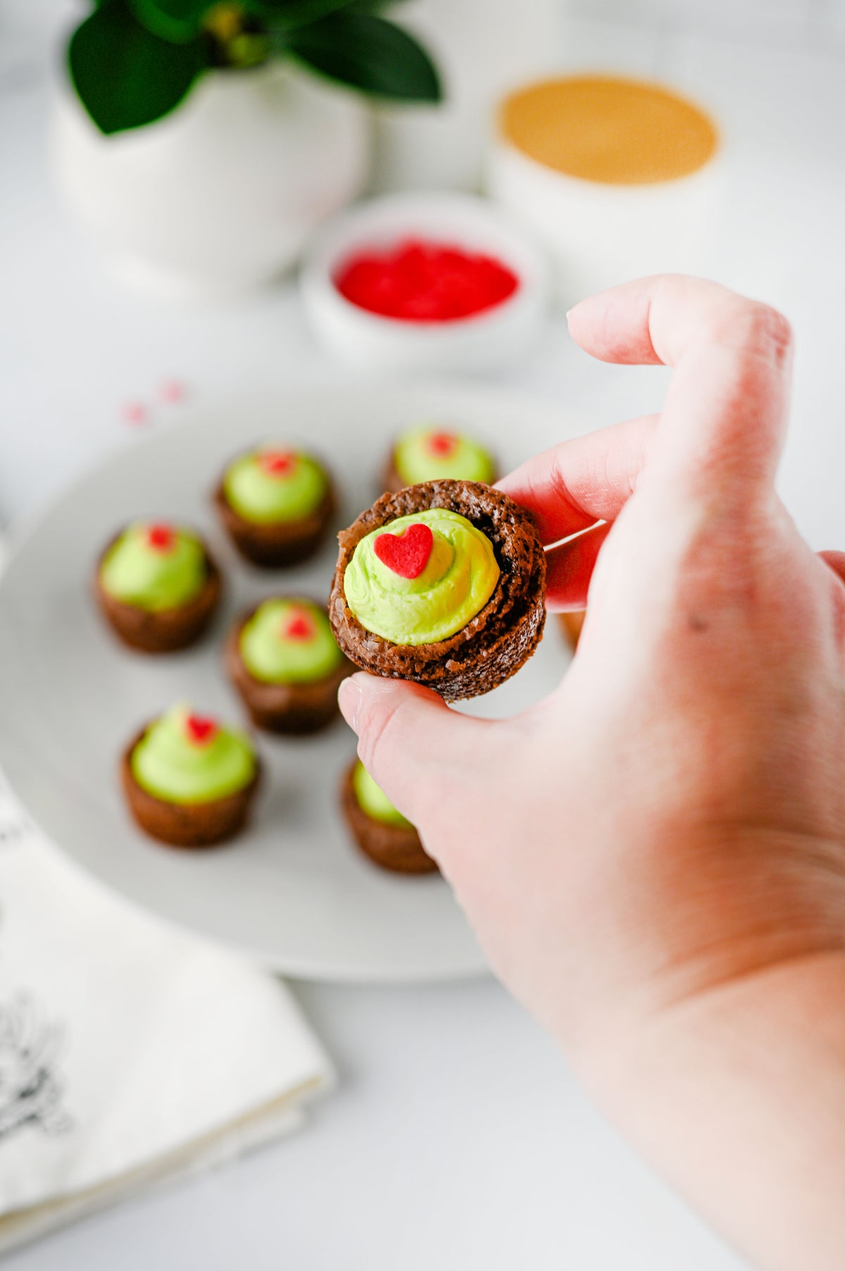 Grinch Brownie Bites Set #2