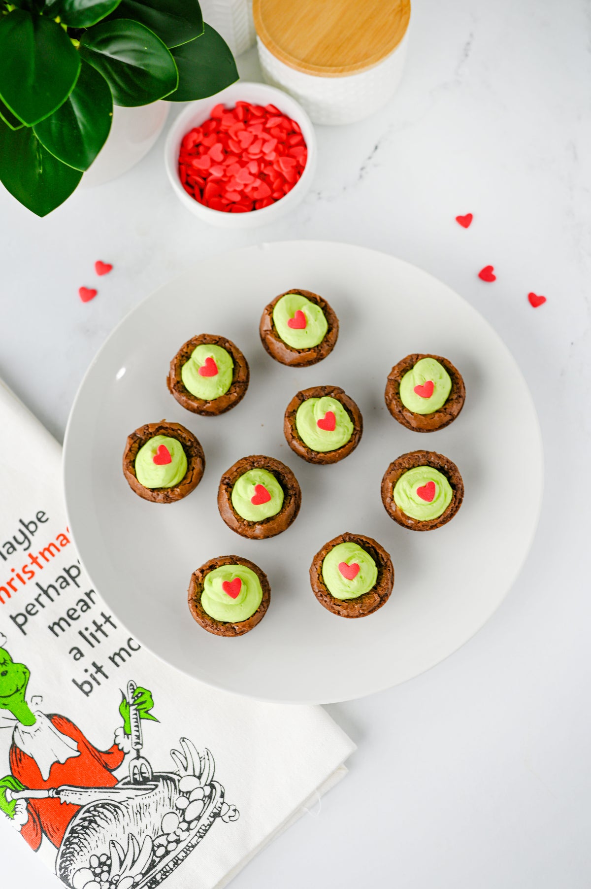 Grinch Brownie Bites Set #2