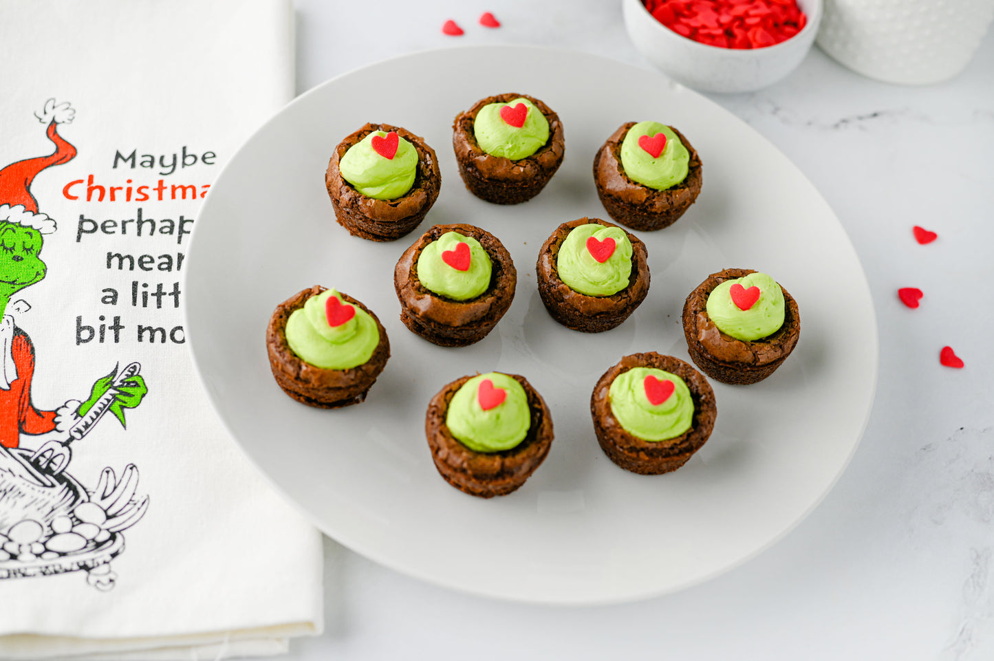 Grinch Brownie Bites Set #2