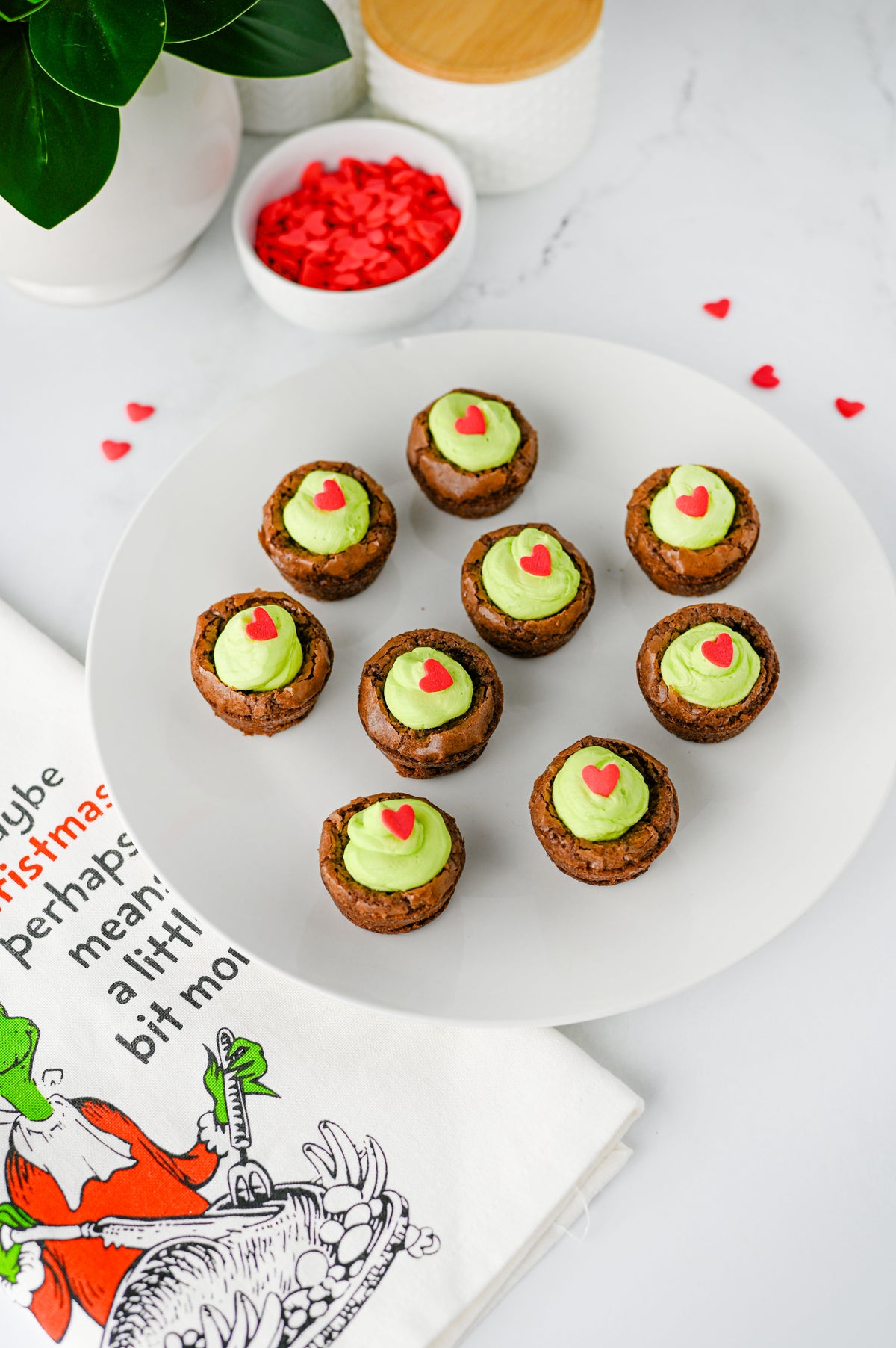 Grinch Brownie Bites Set #2