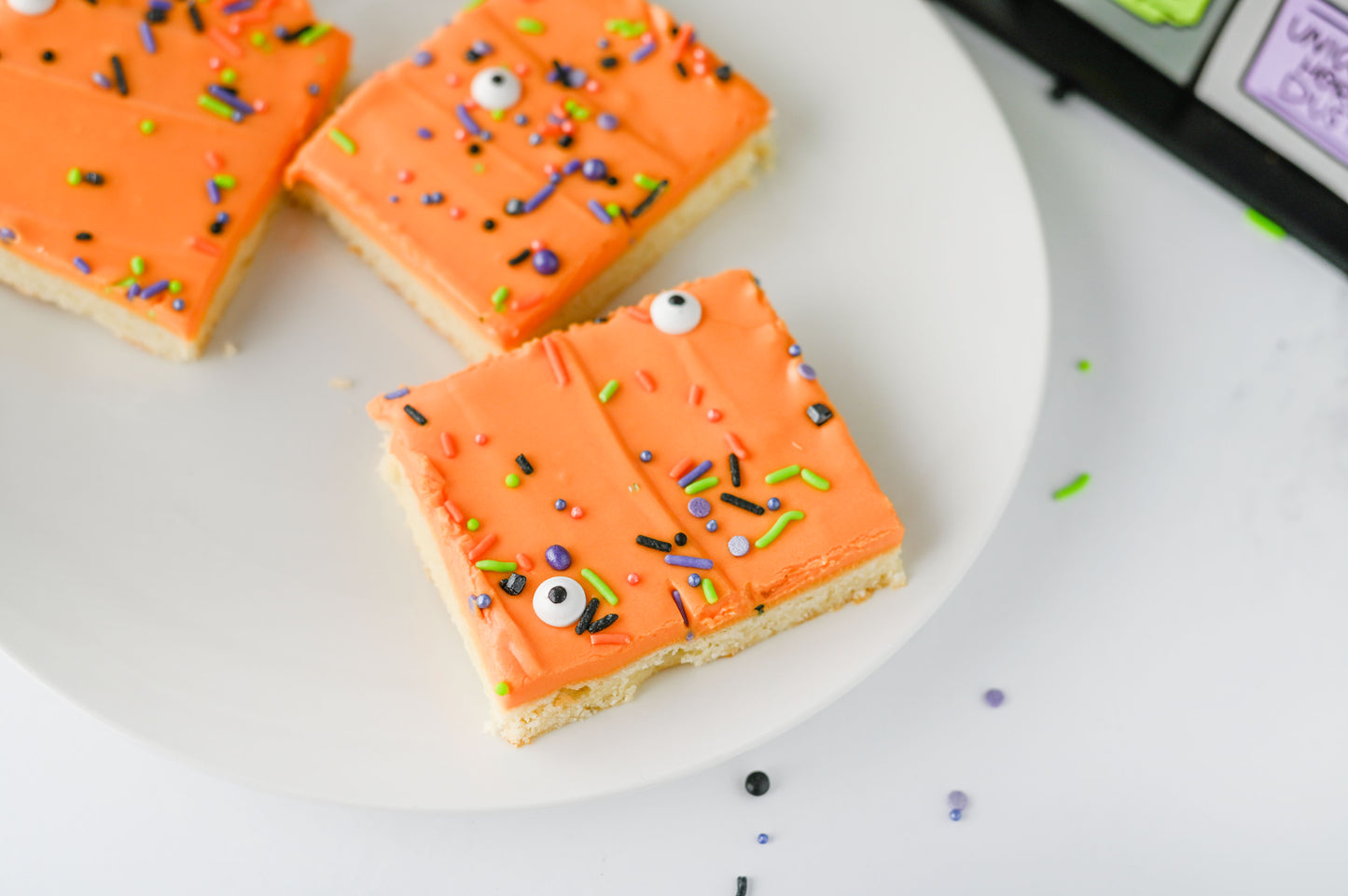 Haloween Sugar Cookie Bars