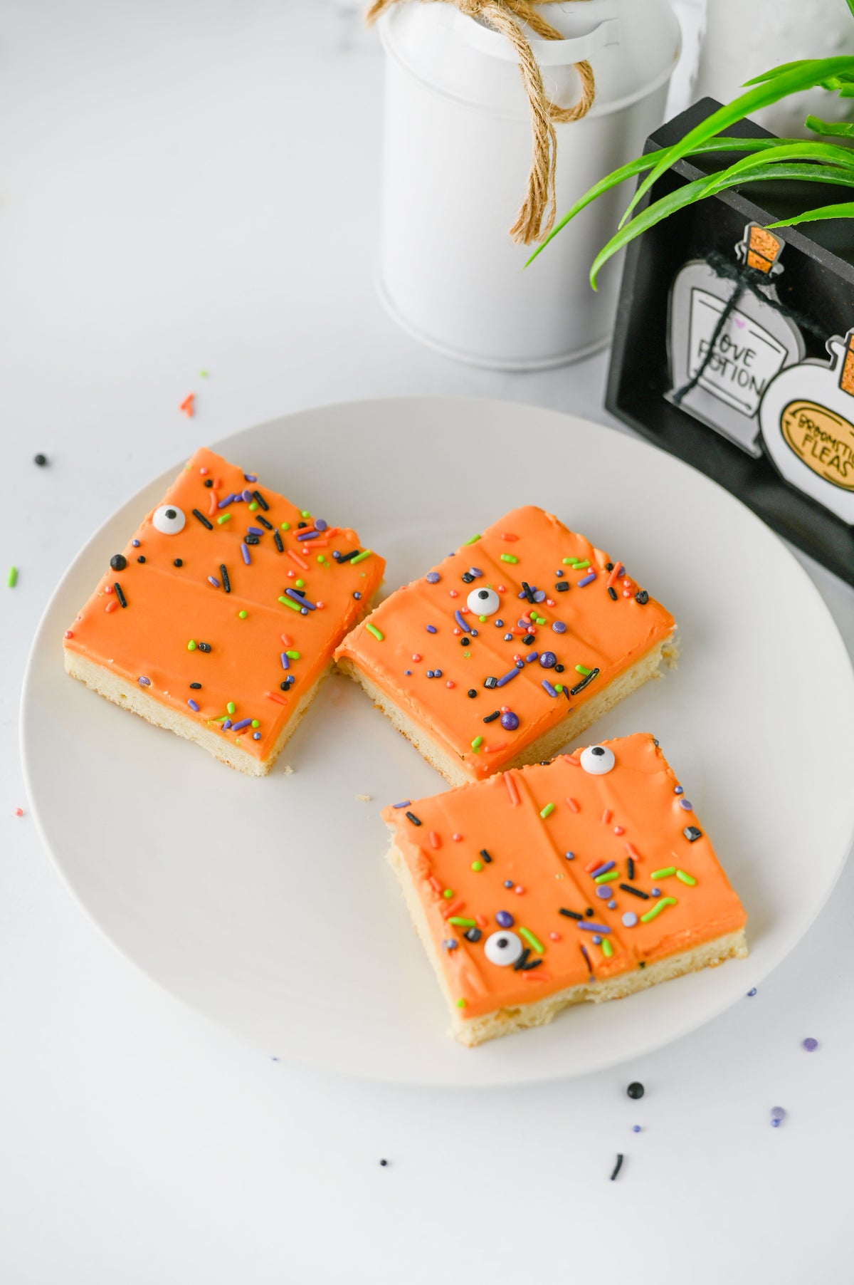 Haloween Sugar Cookie Bars
